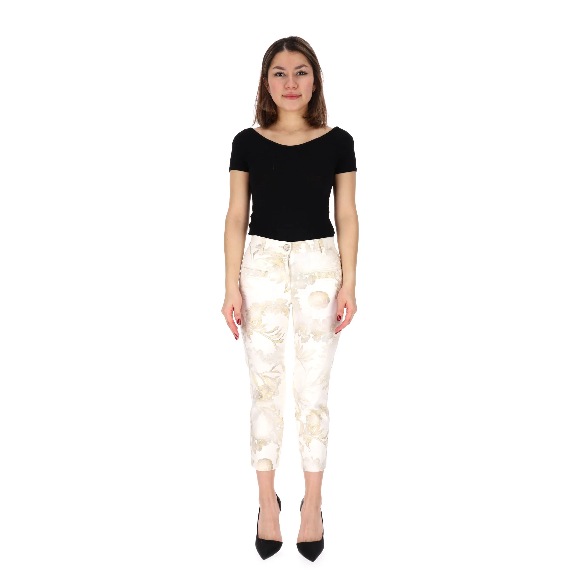 Chanel Paris-Greece Cruise Collection Cropped Jeans. Size 34FR - Image 2