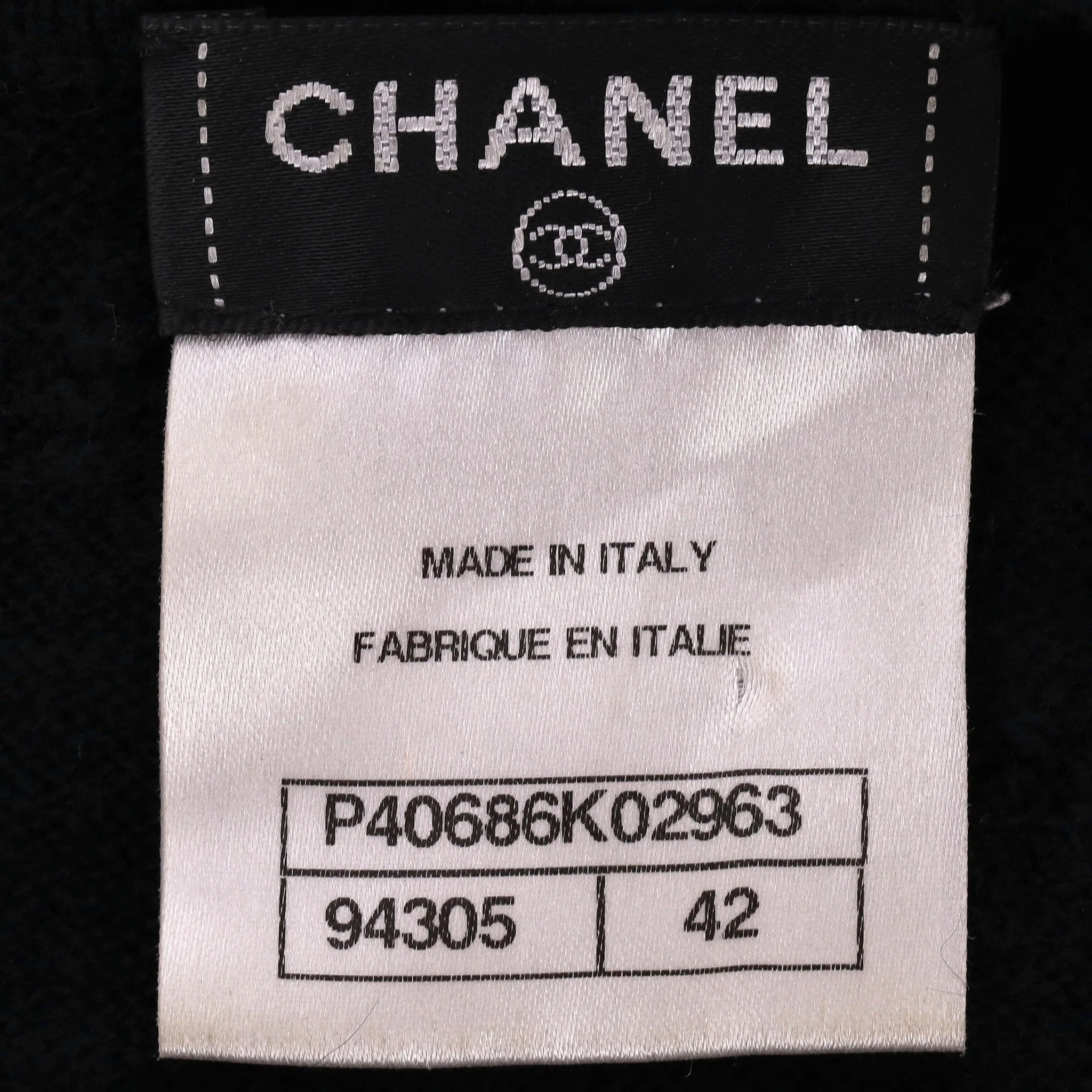 Chanel Pearl & Camellia Flower Cashmere Dress. Size 42IT - Image 7