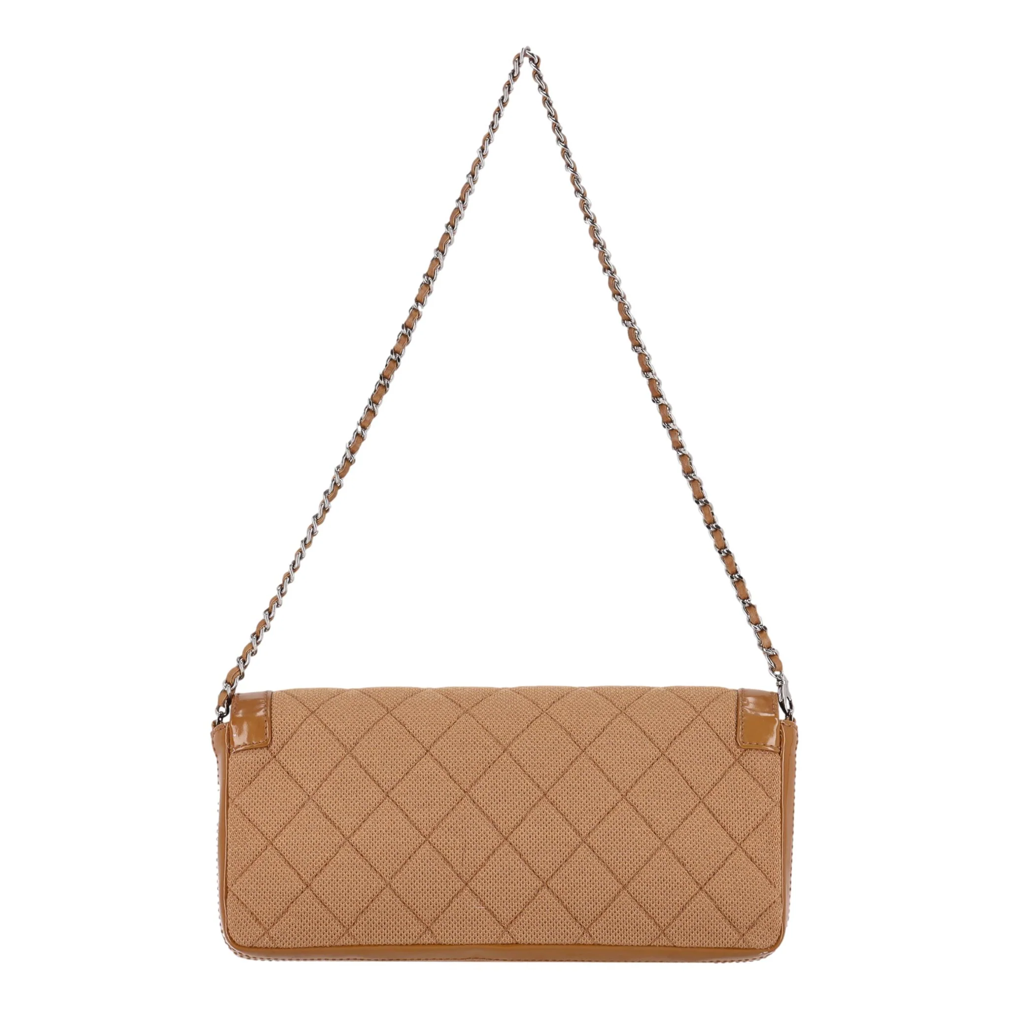 Chanel Reissue East West Jersey & Patent Leather Shoulder Bag - Image 4