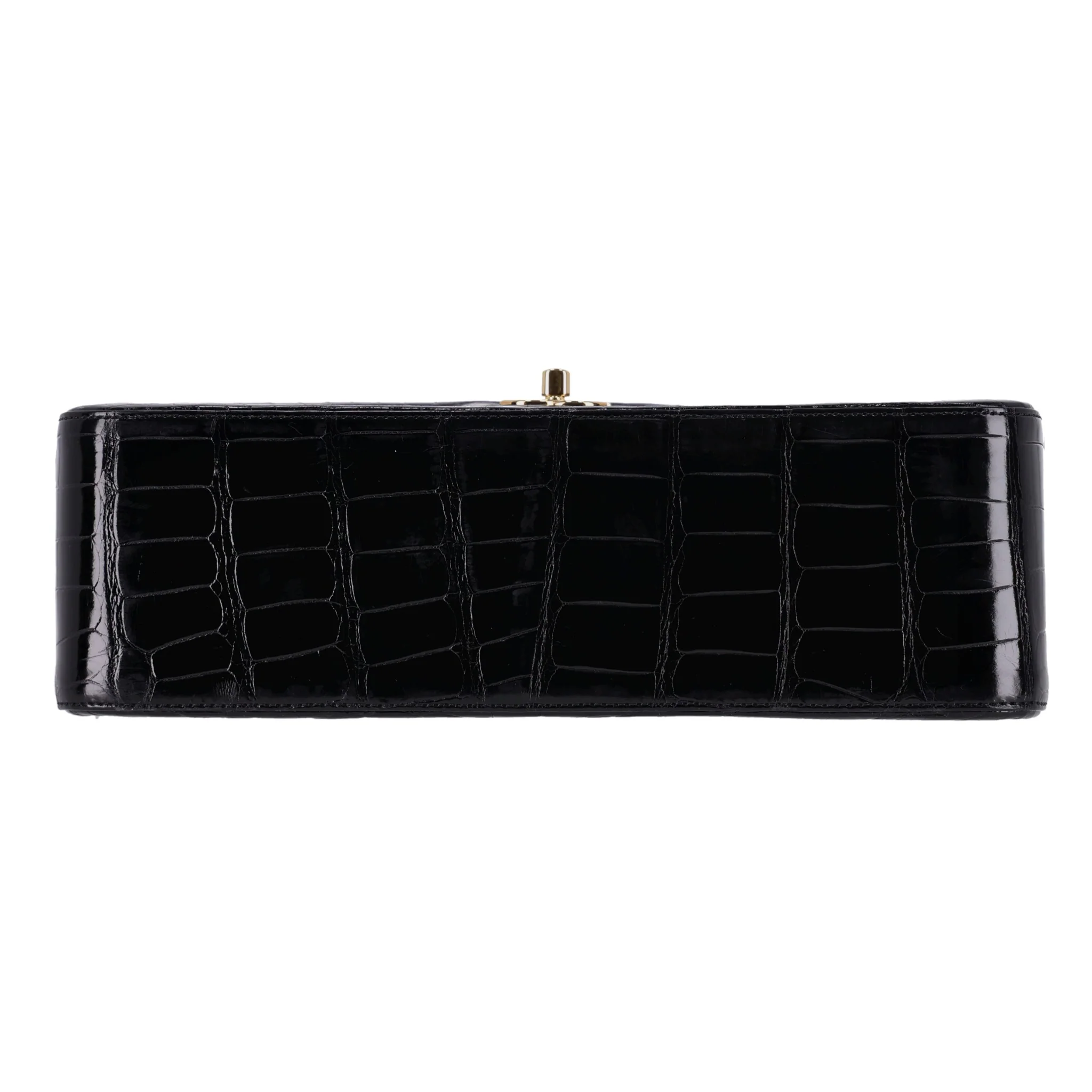 Chanel Shiny Alligator Jumbo Double Flap Bag - Image 6