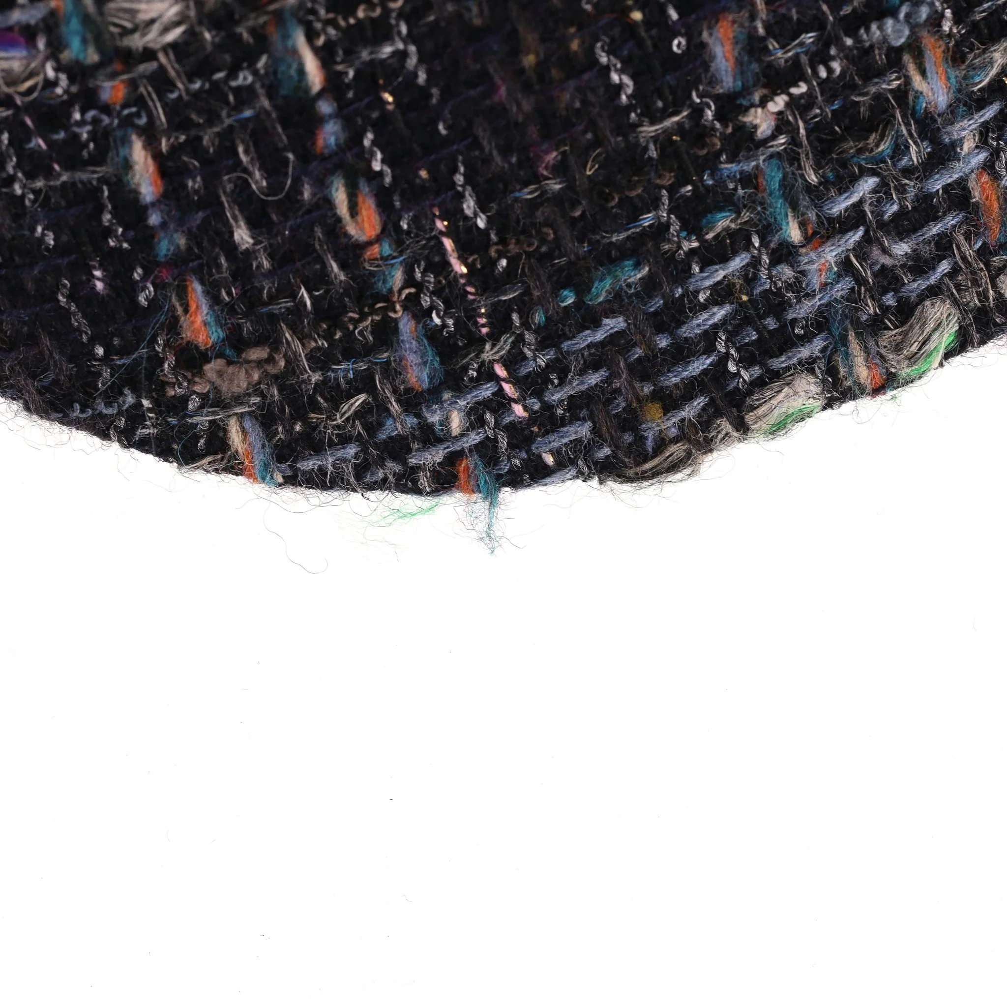 Chanel Tweed Cap With 'CC' Logo Detail - Image 12