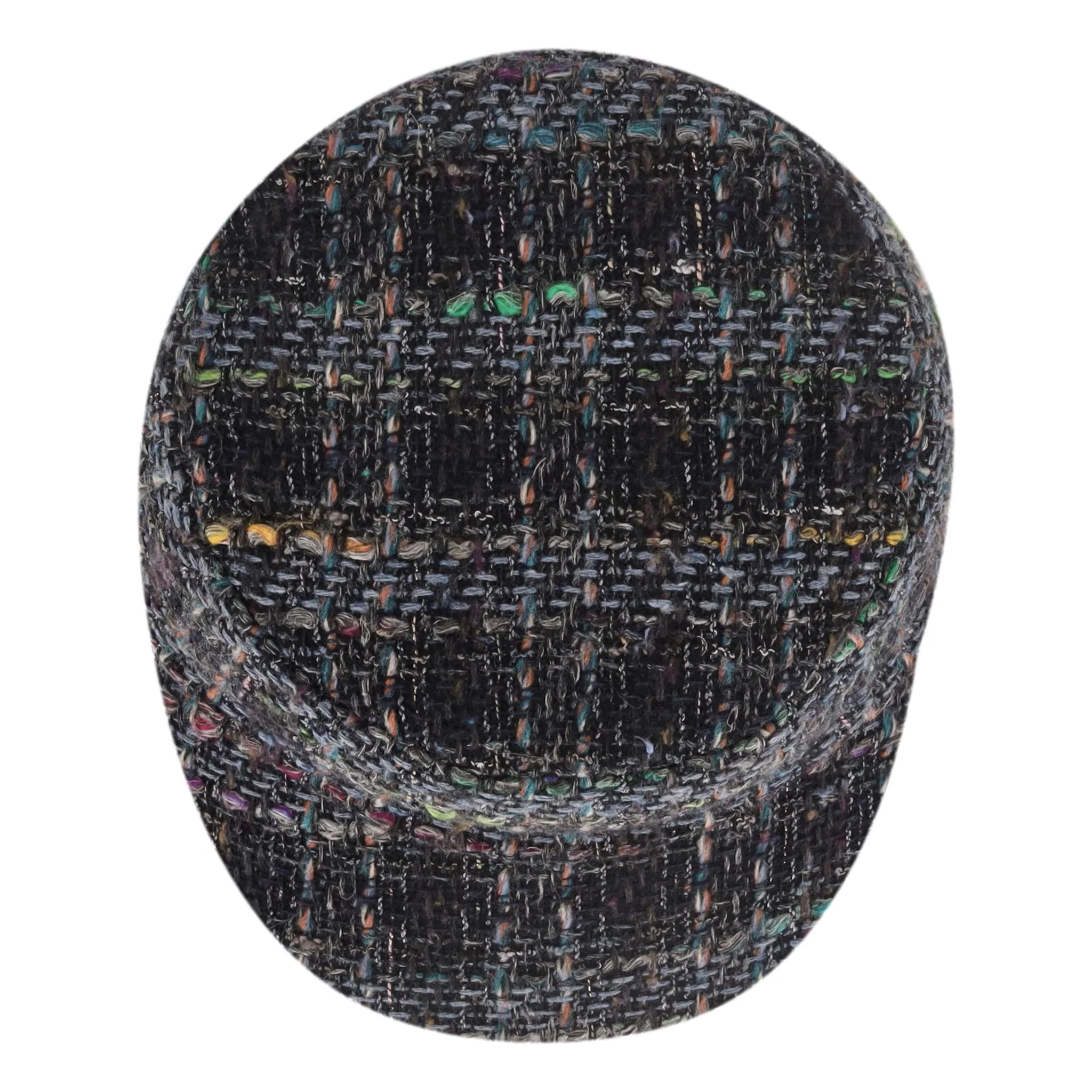 Chanel Tweed Cap With 'CC' Logo Detail - Image 4