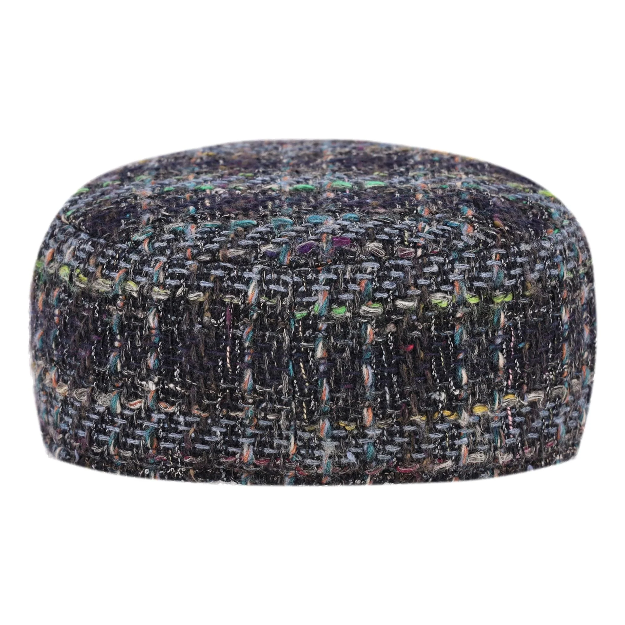 Chanel Tweed Cap With 'CC' Logo Detail - Image 5