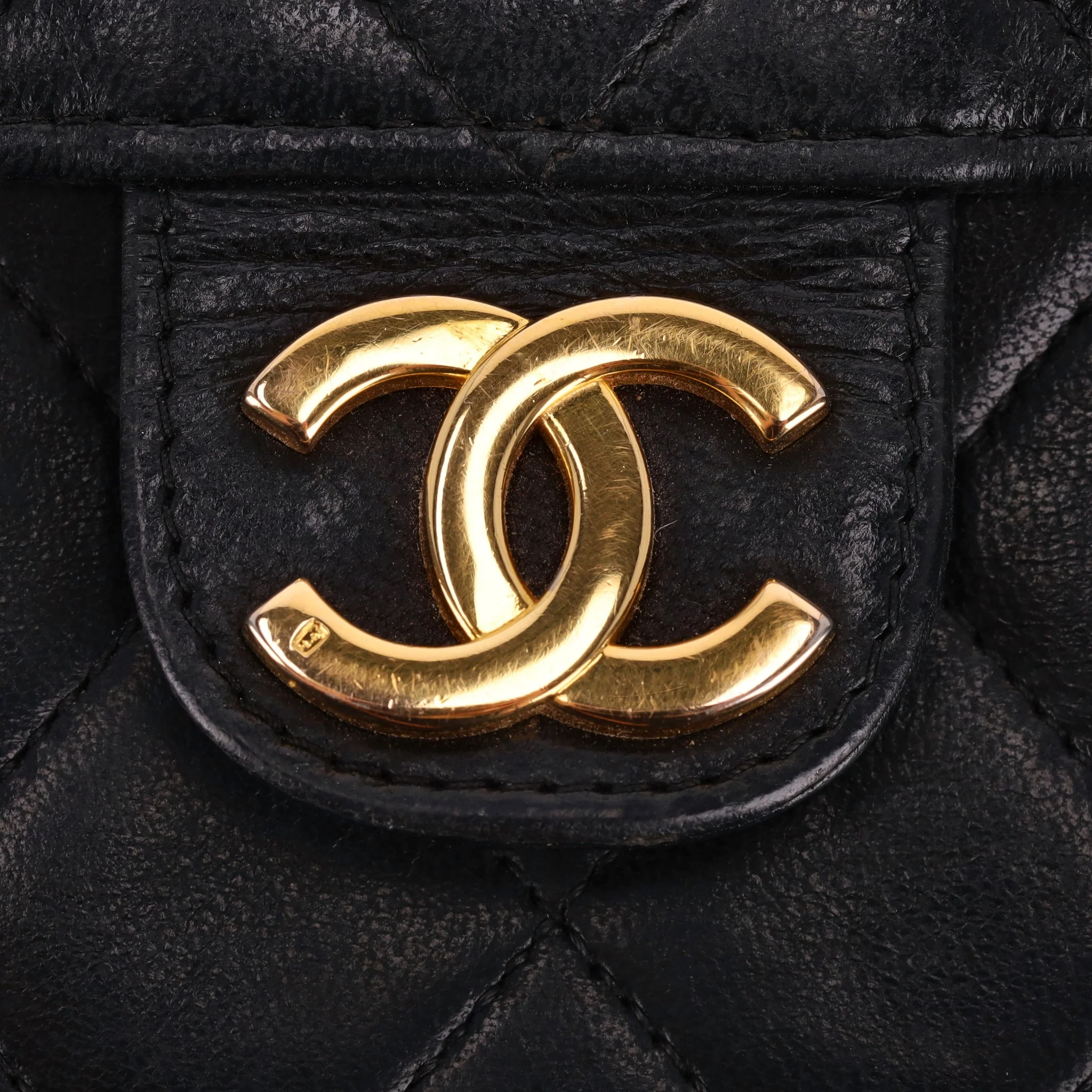 Chanel Vintage Timeless Single Flap Small Lambskin Leather Bag - Image 10
