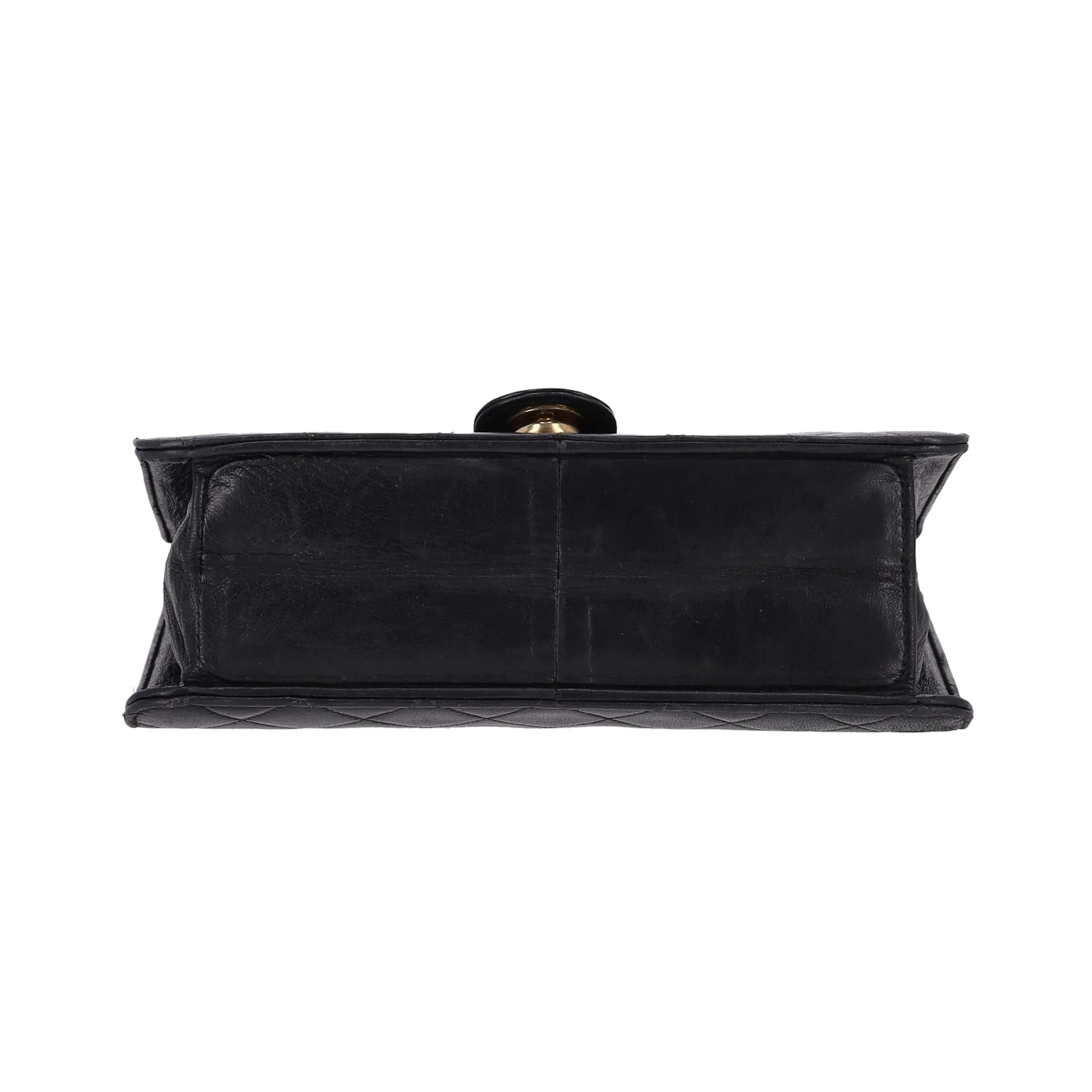 Chanel Vintage Timeless Single Flap Small Lambskin Leather Bag - Image 4