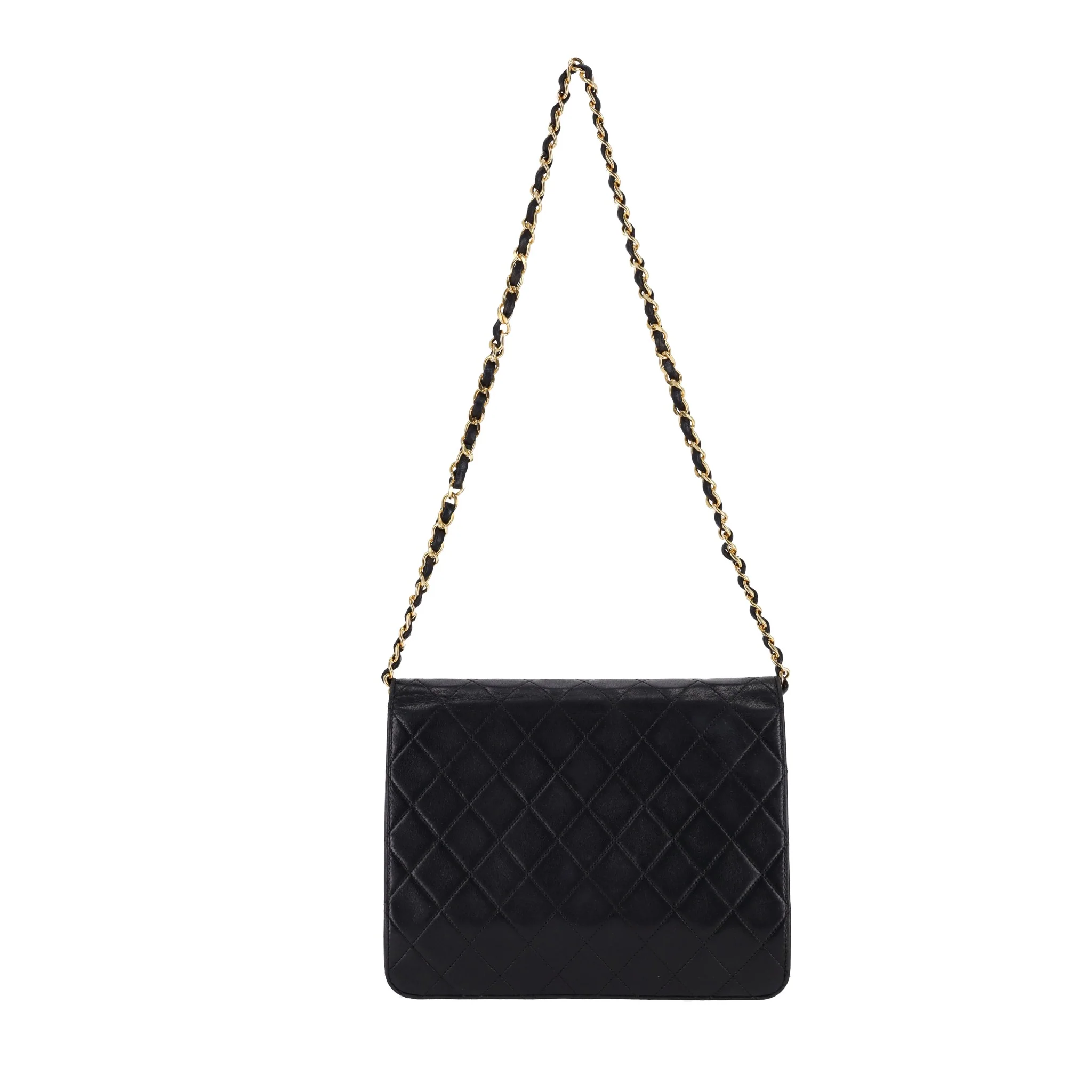 Chanel Vintage Timeless Single Flap Small Lambskin Leather Bag - Image 7