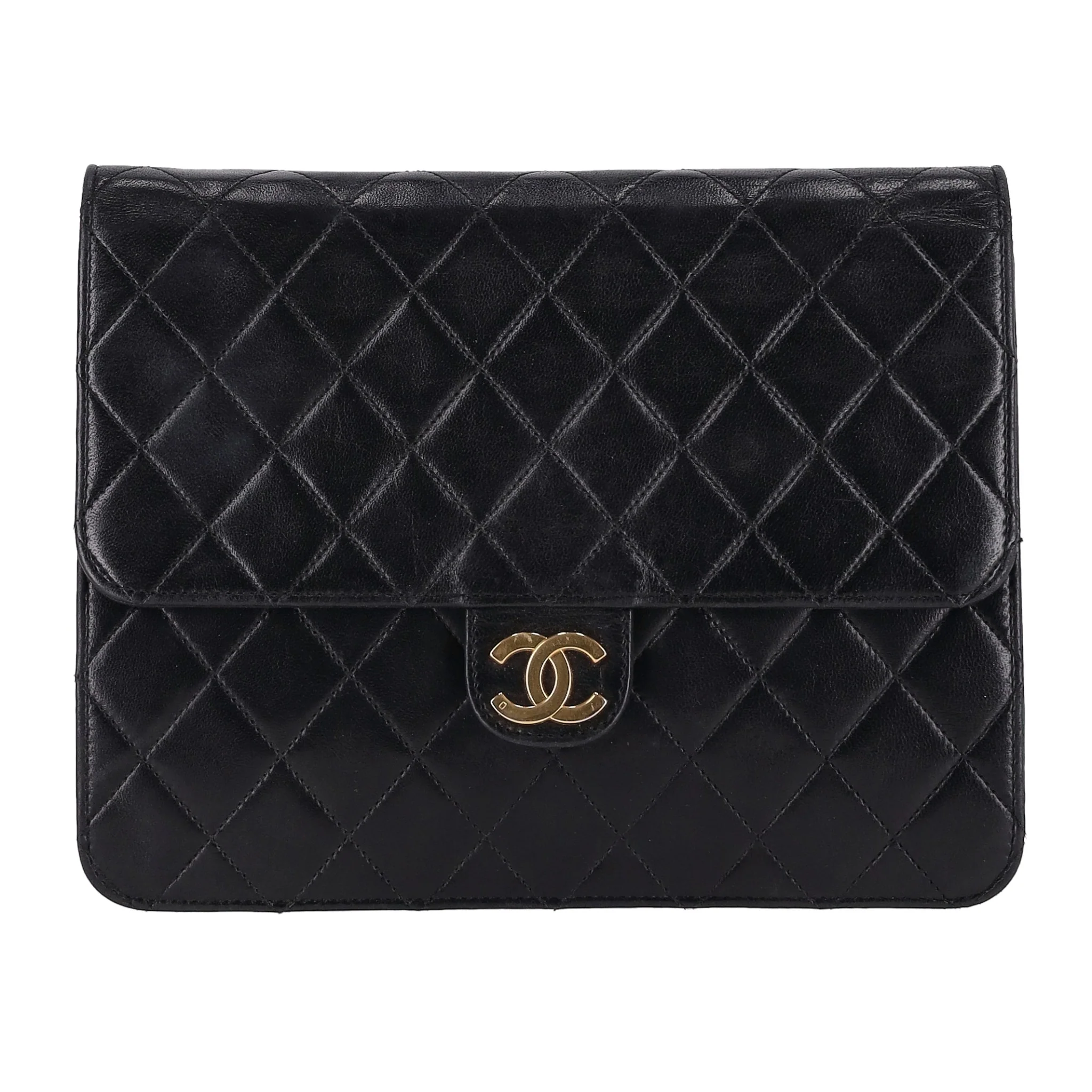 Chanel Vintage Timeless Single Flap Small Lambskin Leather Bag - Image 8
