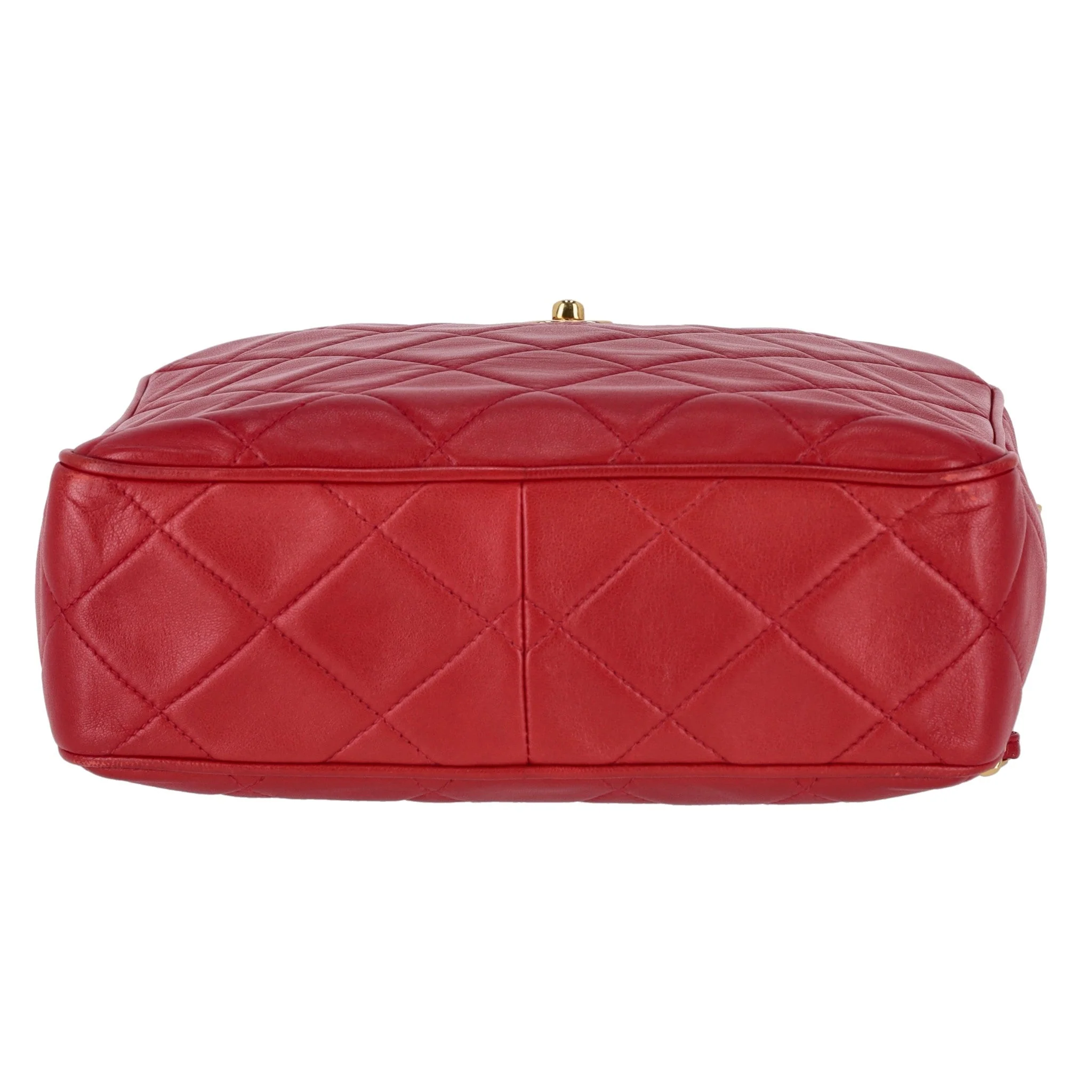 Chanel Vintage Lambskin Leather Crossbody Camera Bag - Image 5
