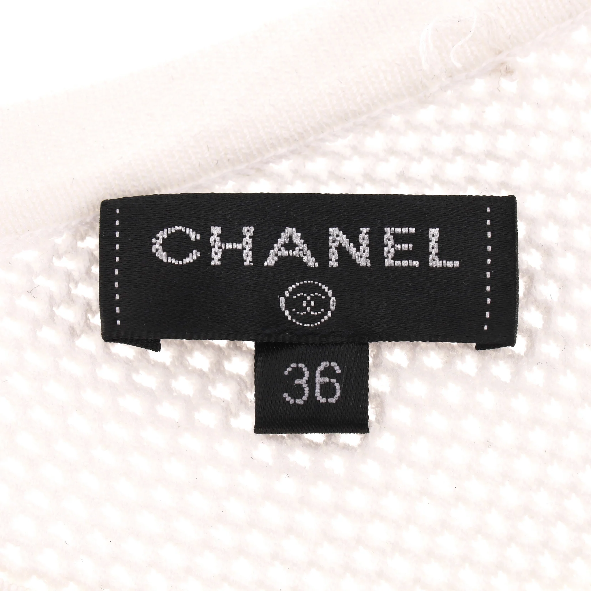 Chanel ‘CC' Embroidered Mesh Top.Size 36FR - Image 6