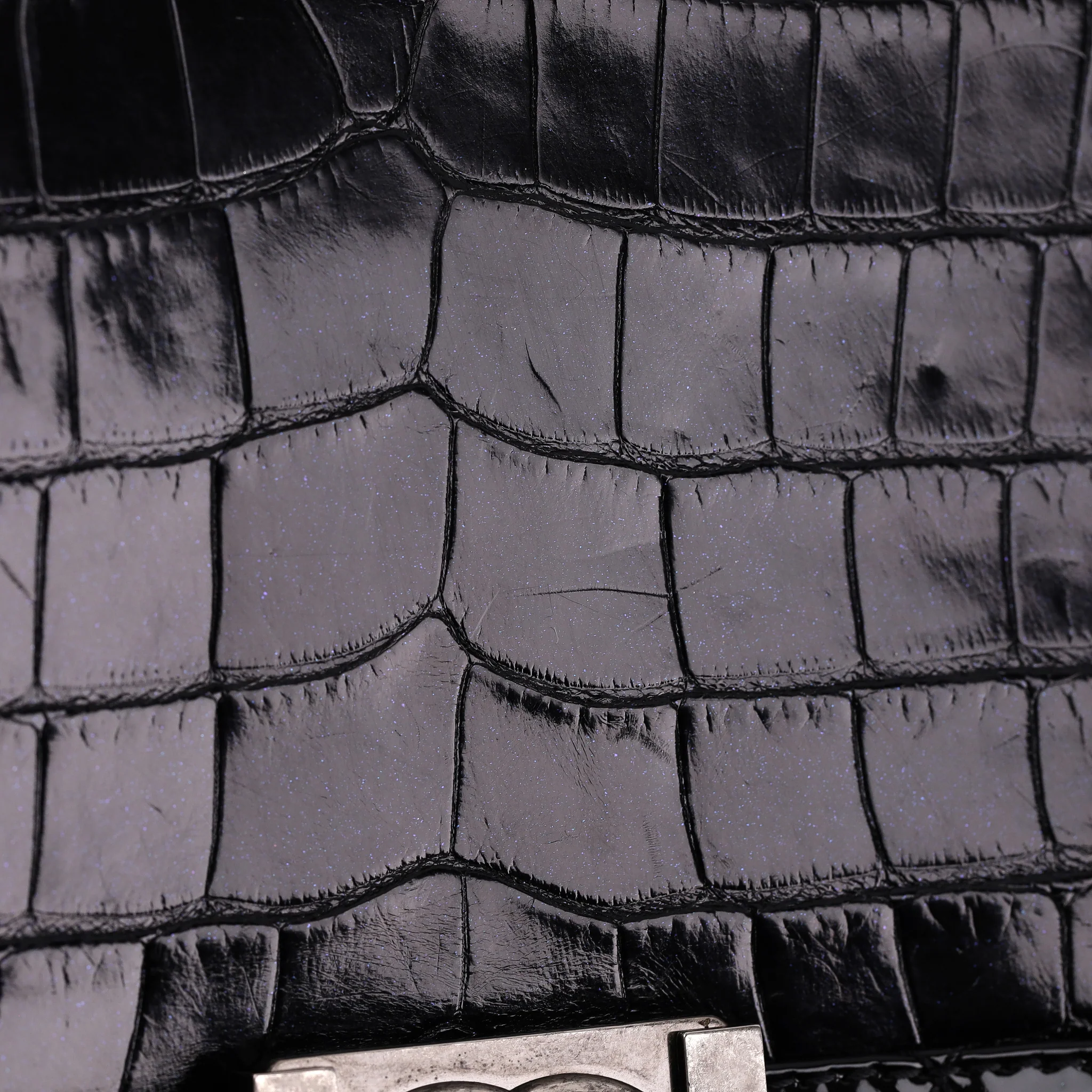 Chanel X/L Boy Bag In Alligator Skin & Patent Leather - Image 10