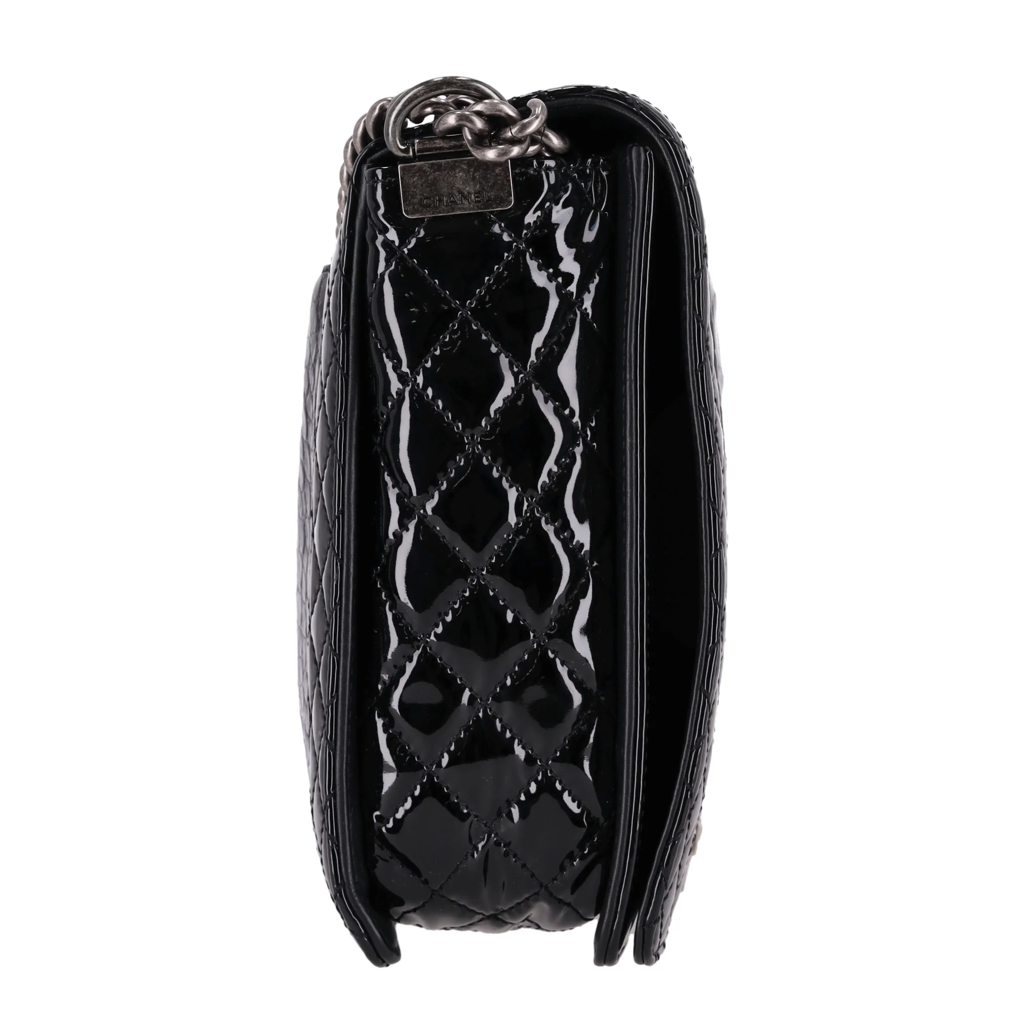 Chanel X/L Boy Bag In Alligator Skin & Patent Leather - Image 3