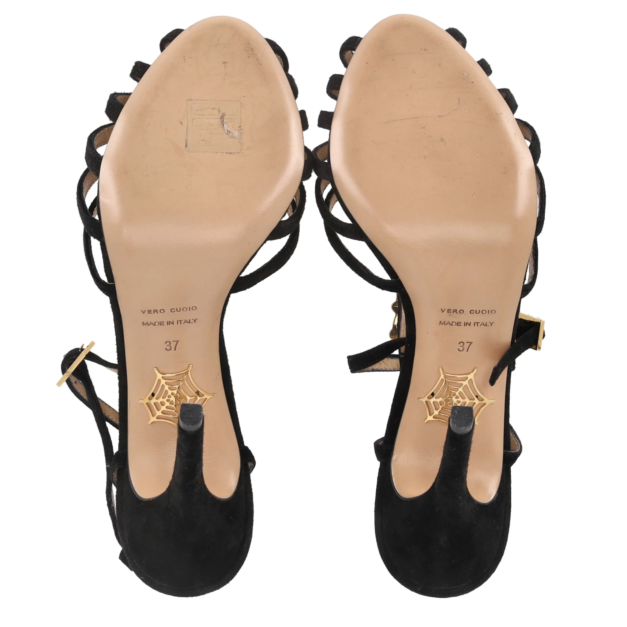 Charlotte Olympia Gummy Bear Suede Sandals. Size 37 - Image 5