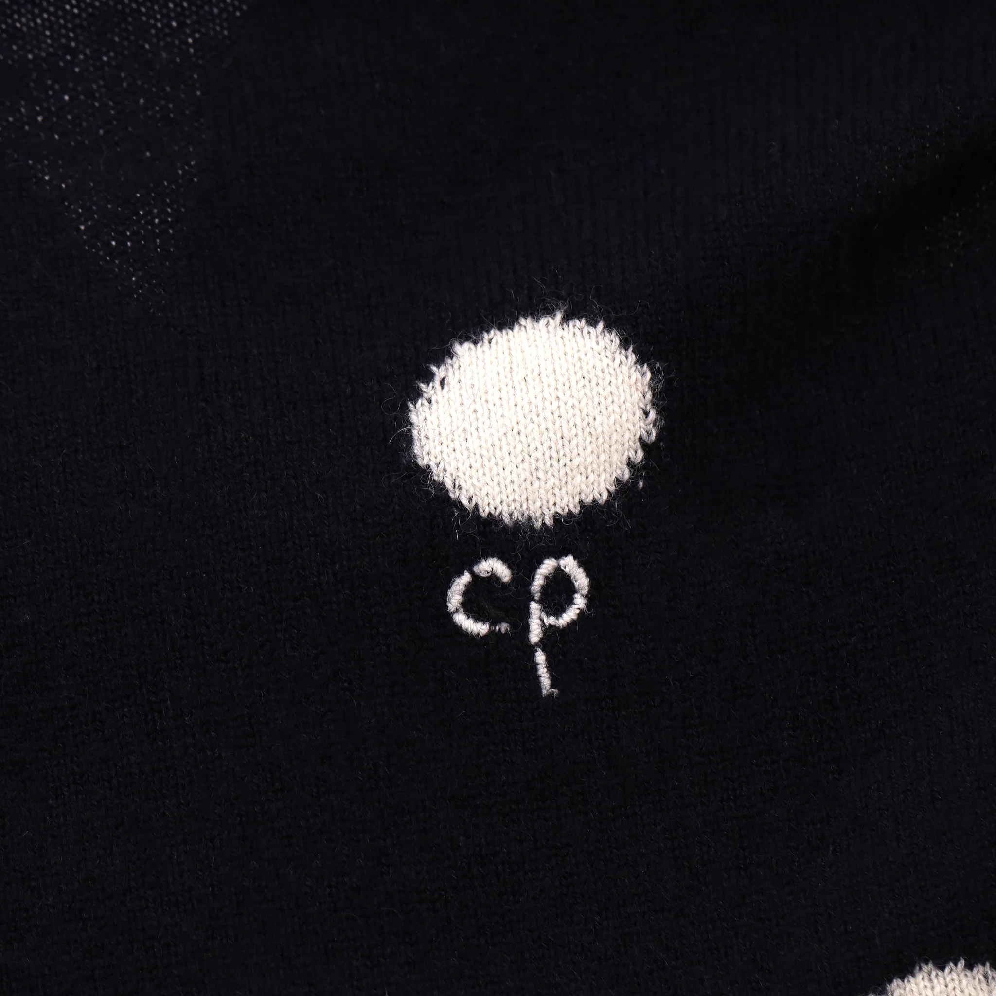 Chinti & Parker Cashmere Polka-Dot Cardigan. Size M - Image 5
