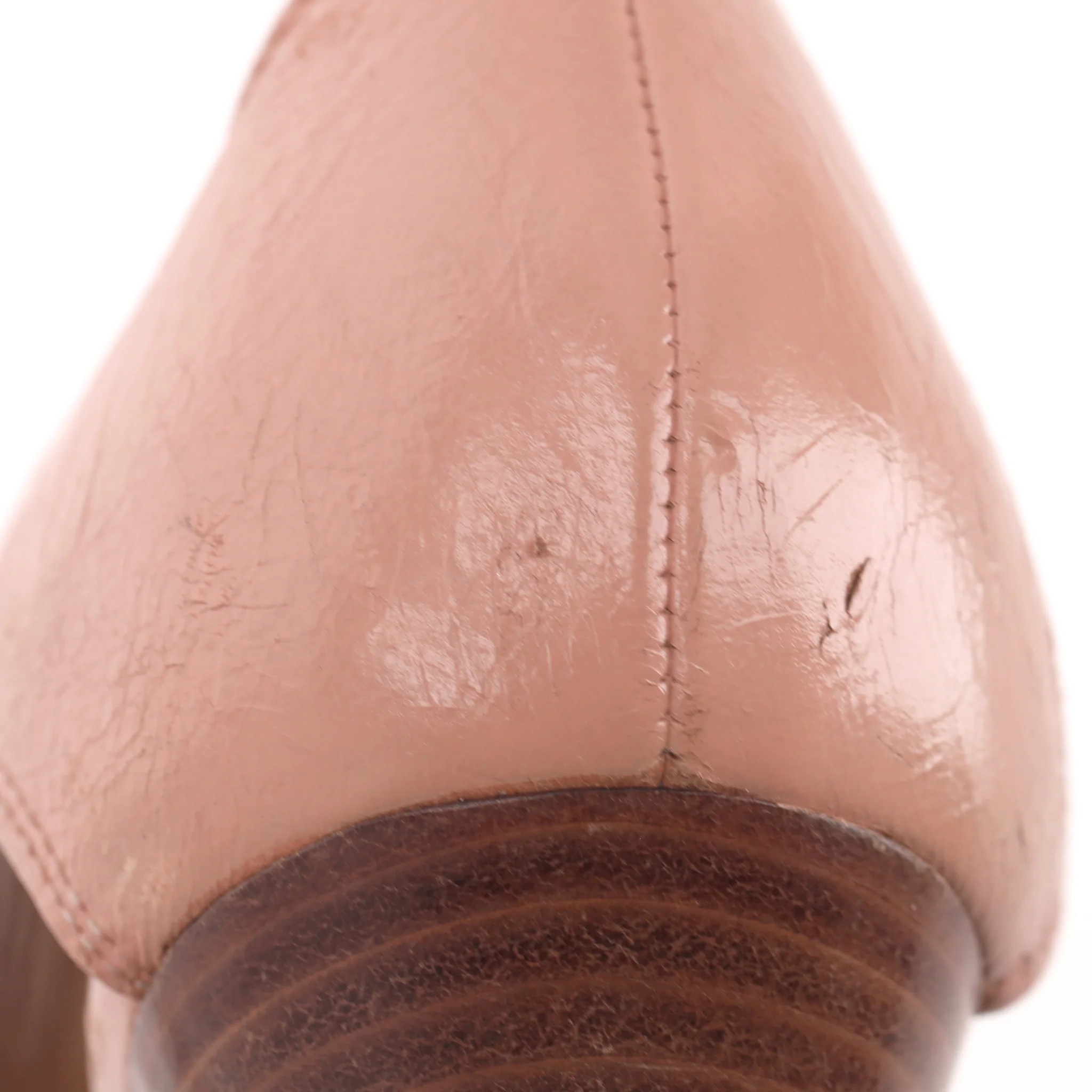 Chloe Leather Sandals With A Wooden Heel. Size 37.5 - Image 7