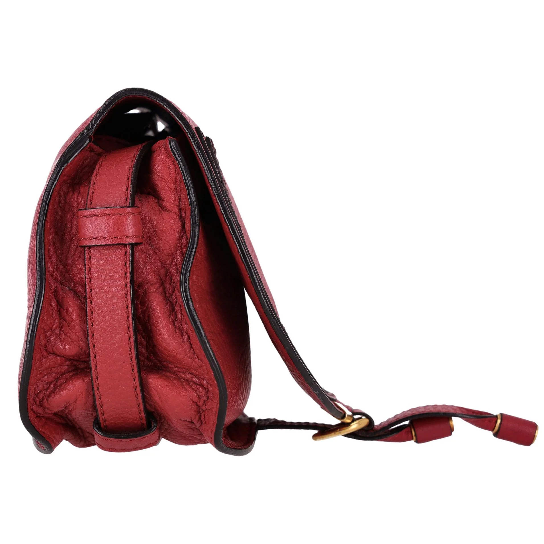 Chloe Marcie Leather Saddle Small Crossbody Bag - Image 3