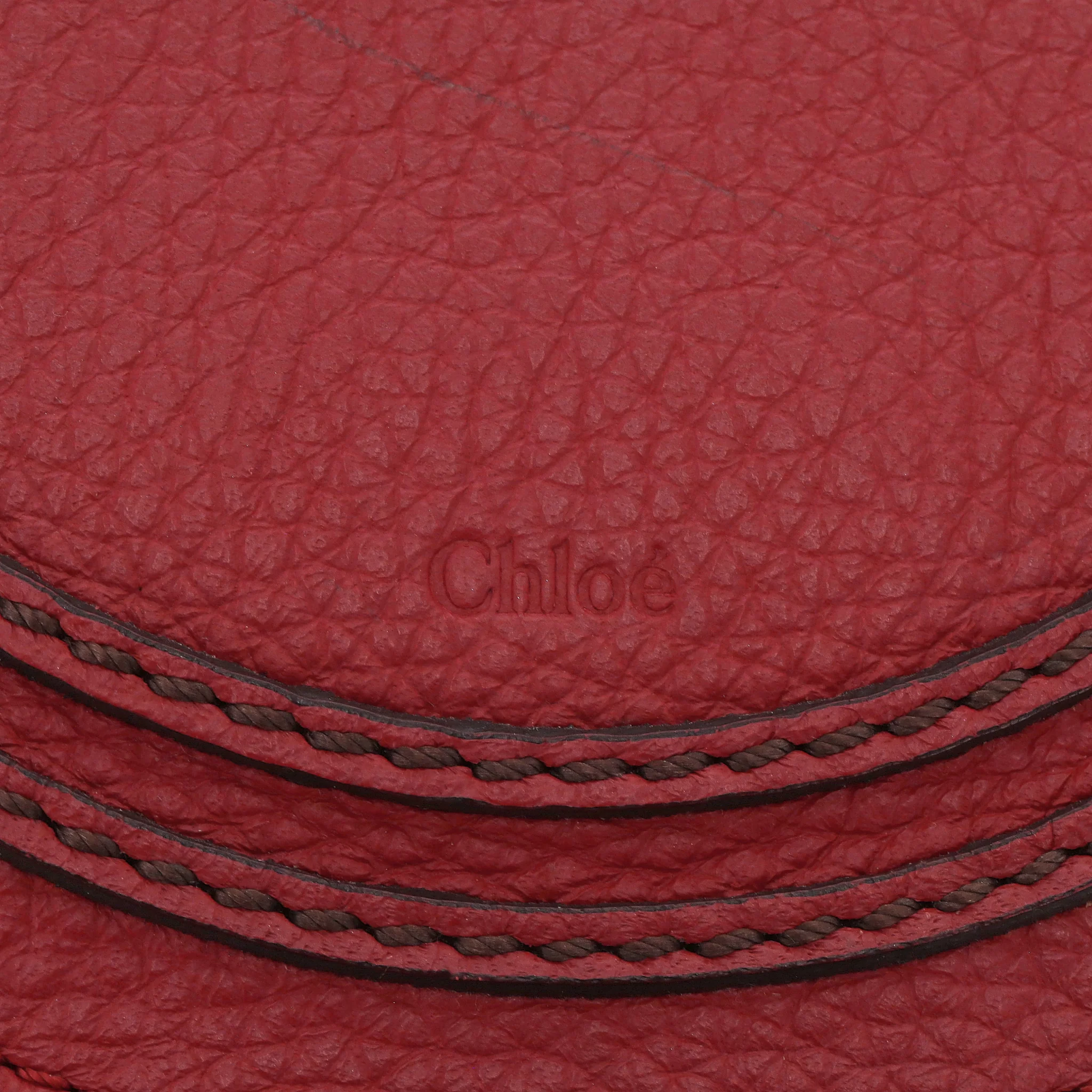 Chloe Marcie Leather Saddle Small Crossbody Bag - Image 7