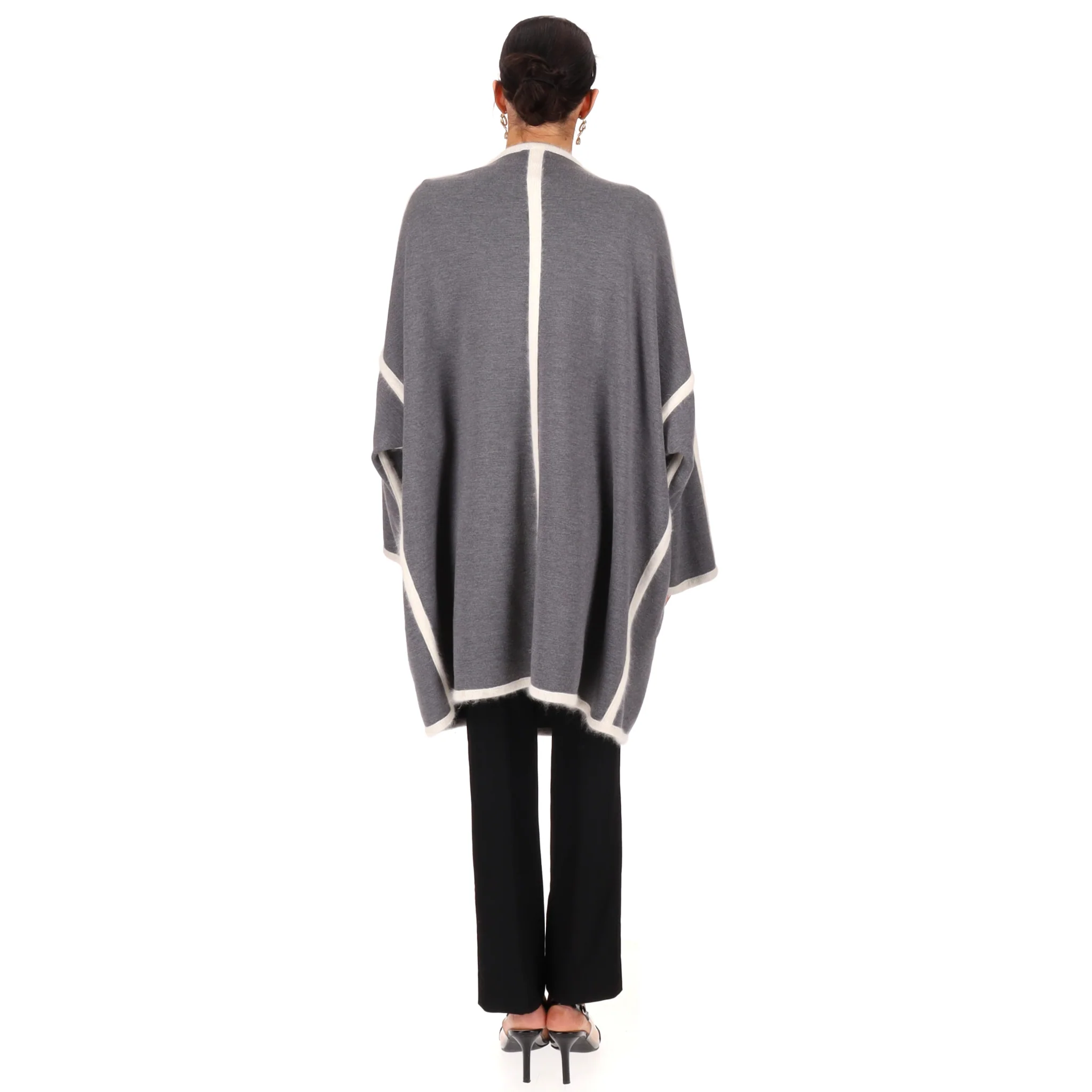 Chloe Virgin Wool & Angora Oversized Cardi/Coat. Size XS - Image 4