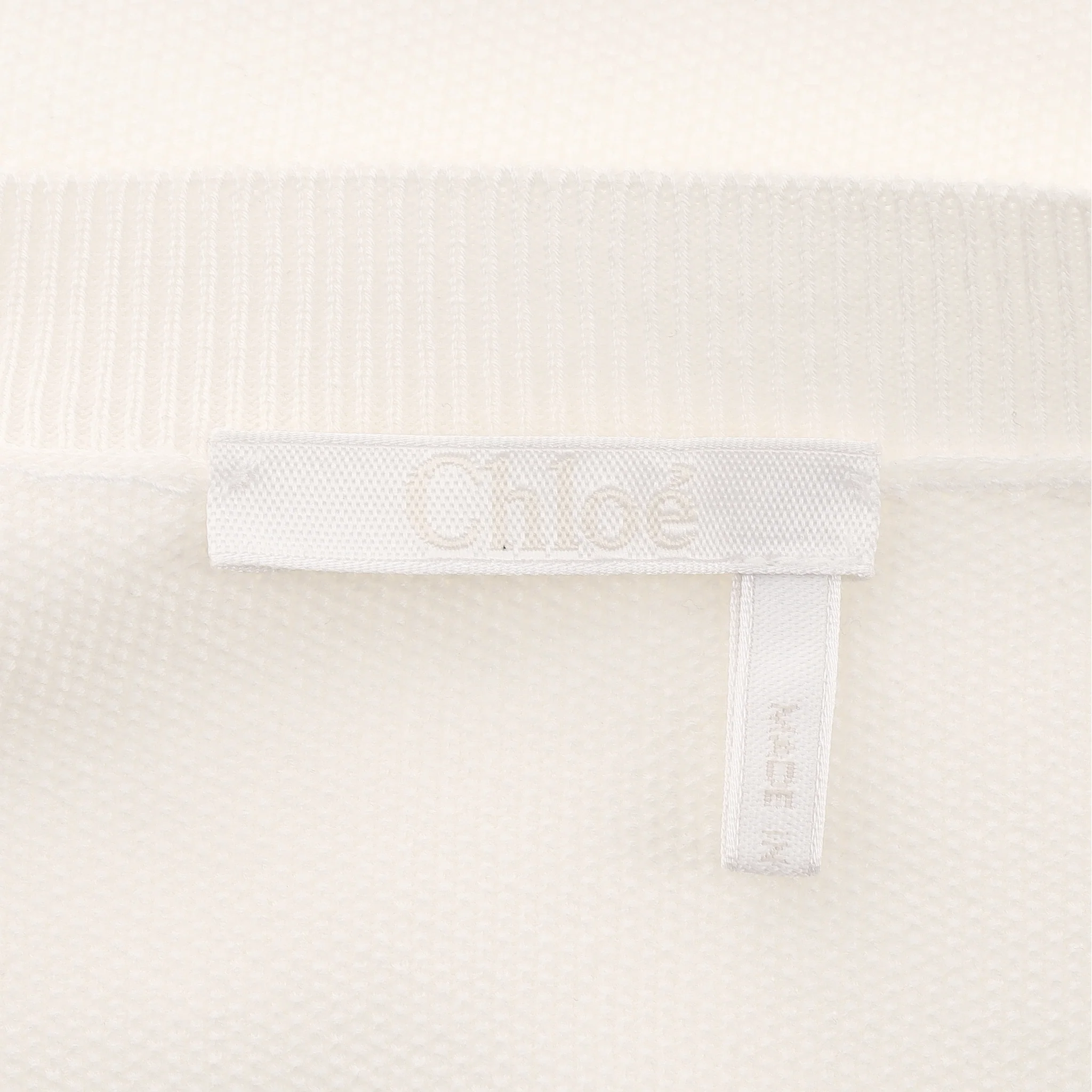 Chloe Virgin Wool Lace-Embellished Top/Jumper. Size S - Image 5