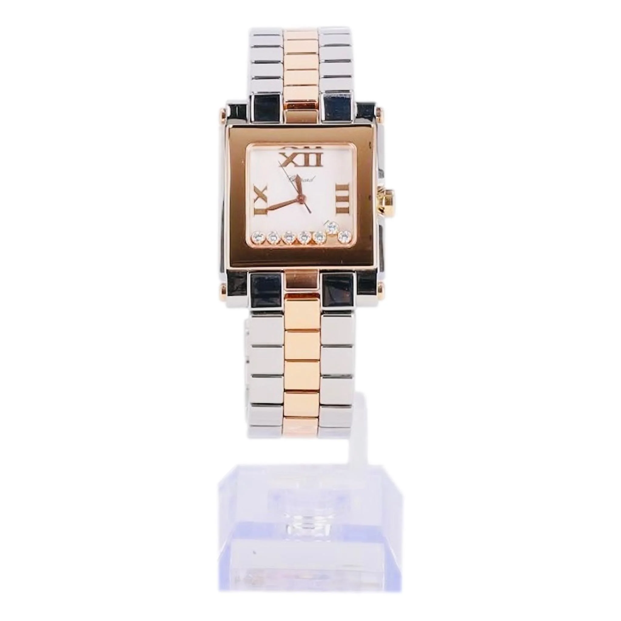 Chopard Happy Sport Diamond, Steel & 18k Rose Gold Watch - Image 3