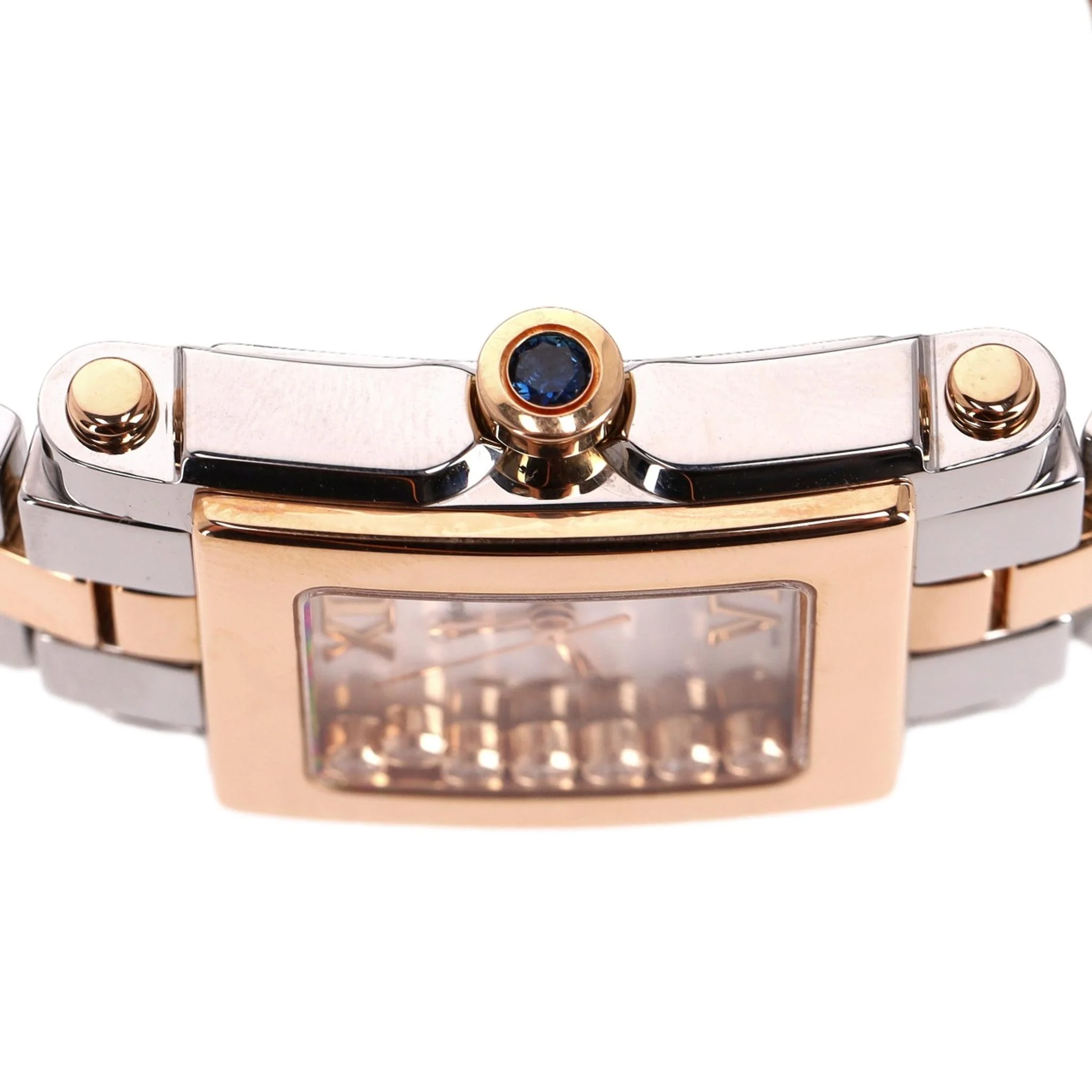 Chopard Happy Sport Diamond, Steel & 18k Rose Gold Watch - Image 4