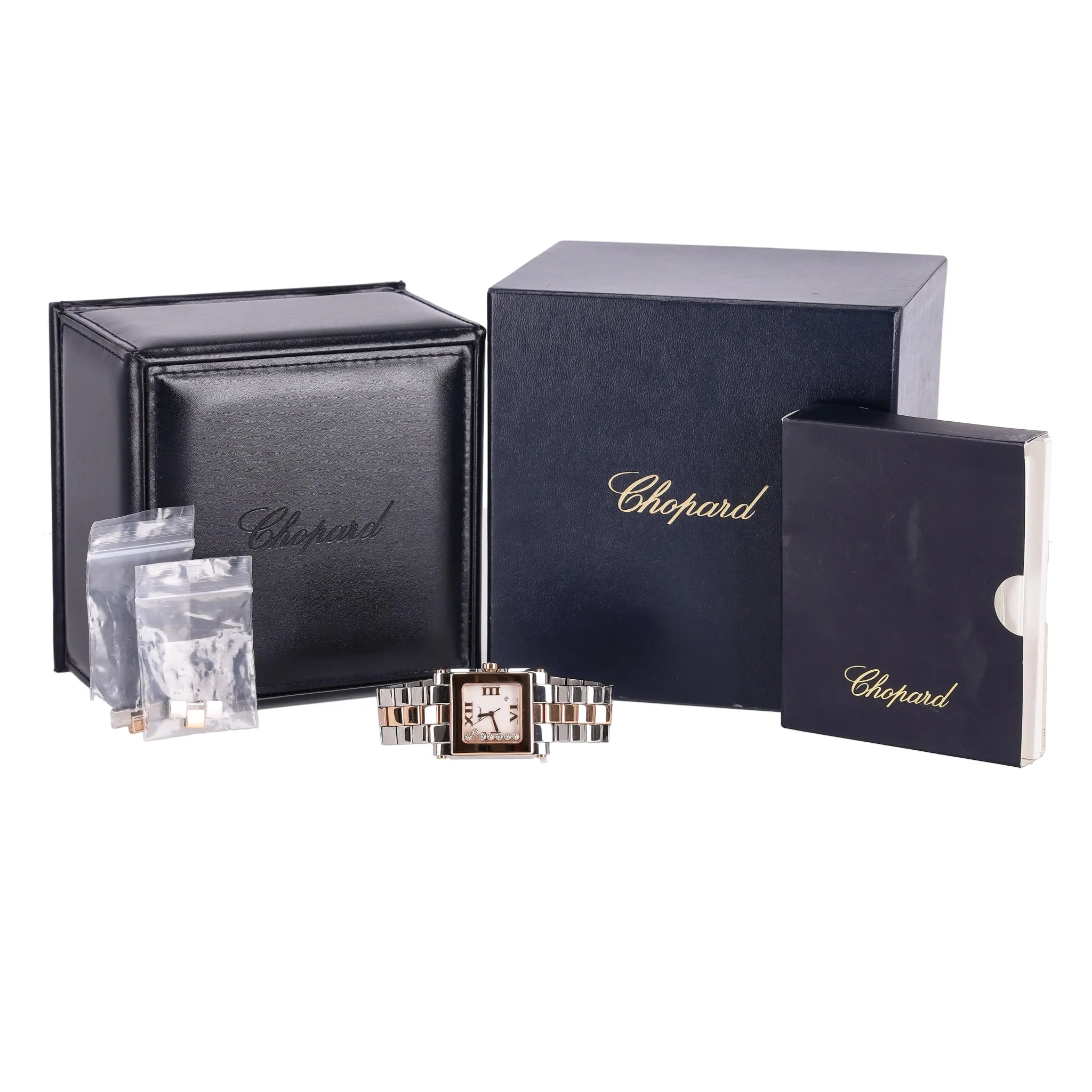 Chopard Happy Sport Diamond, Steel & 18k Rose Gold Watch - Image 8