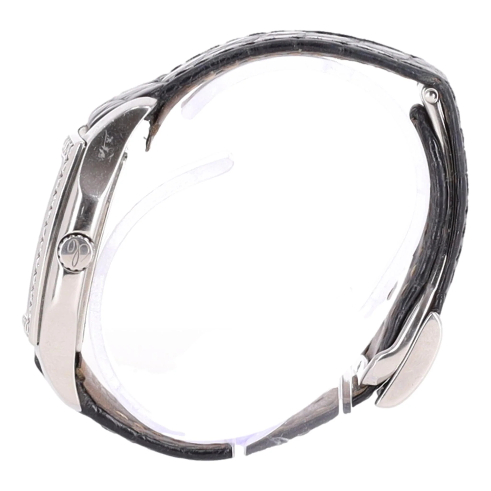 Chopard Two O Ten Diamond & Stainless Steel Watch With Crocodile Skin Strap - Image 4
