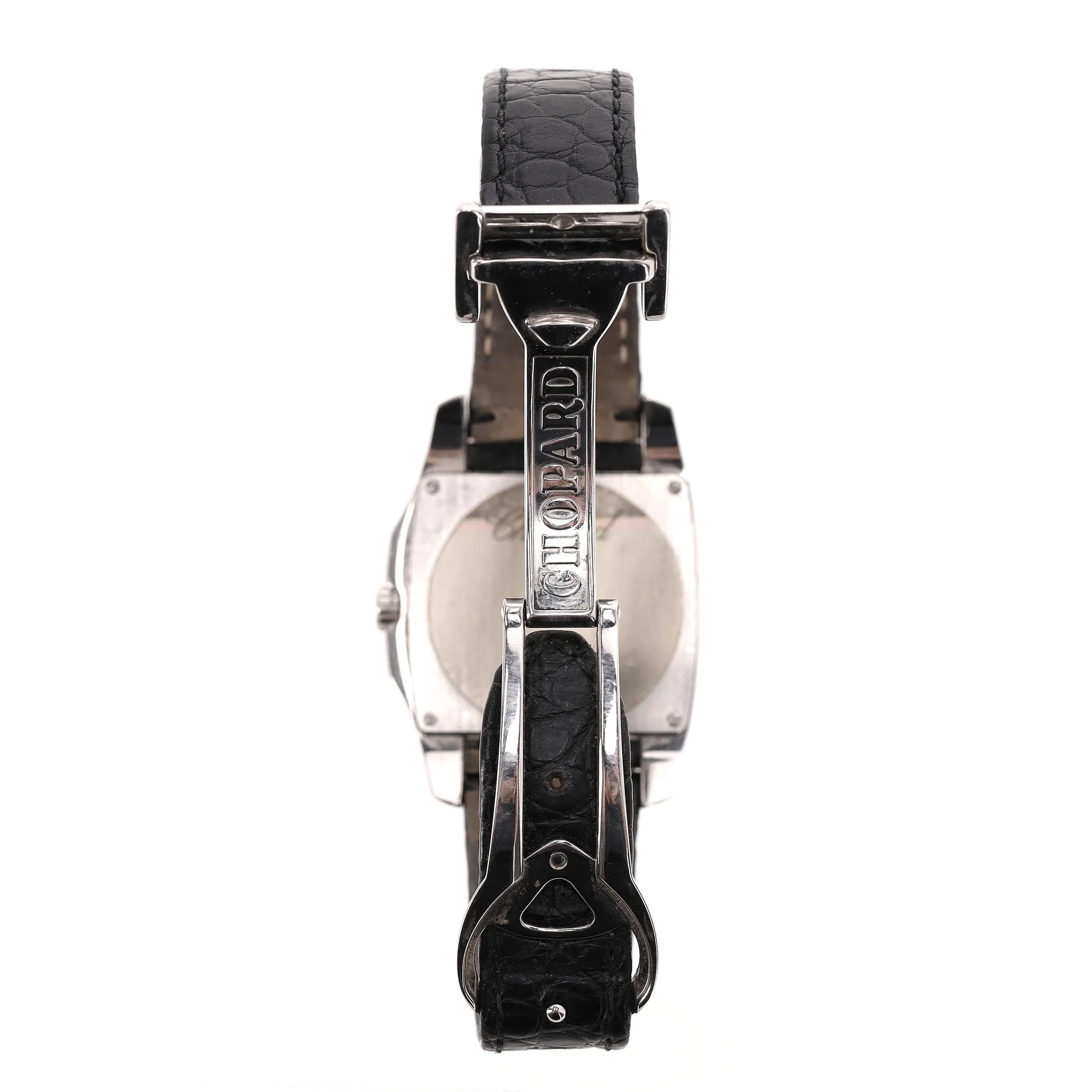 Chopard Two O Ten Diamond & Stainless Steel Watch With Crocodile Skin Strap - Image 5