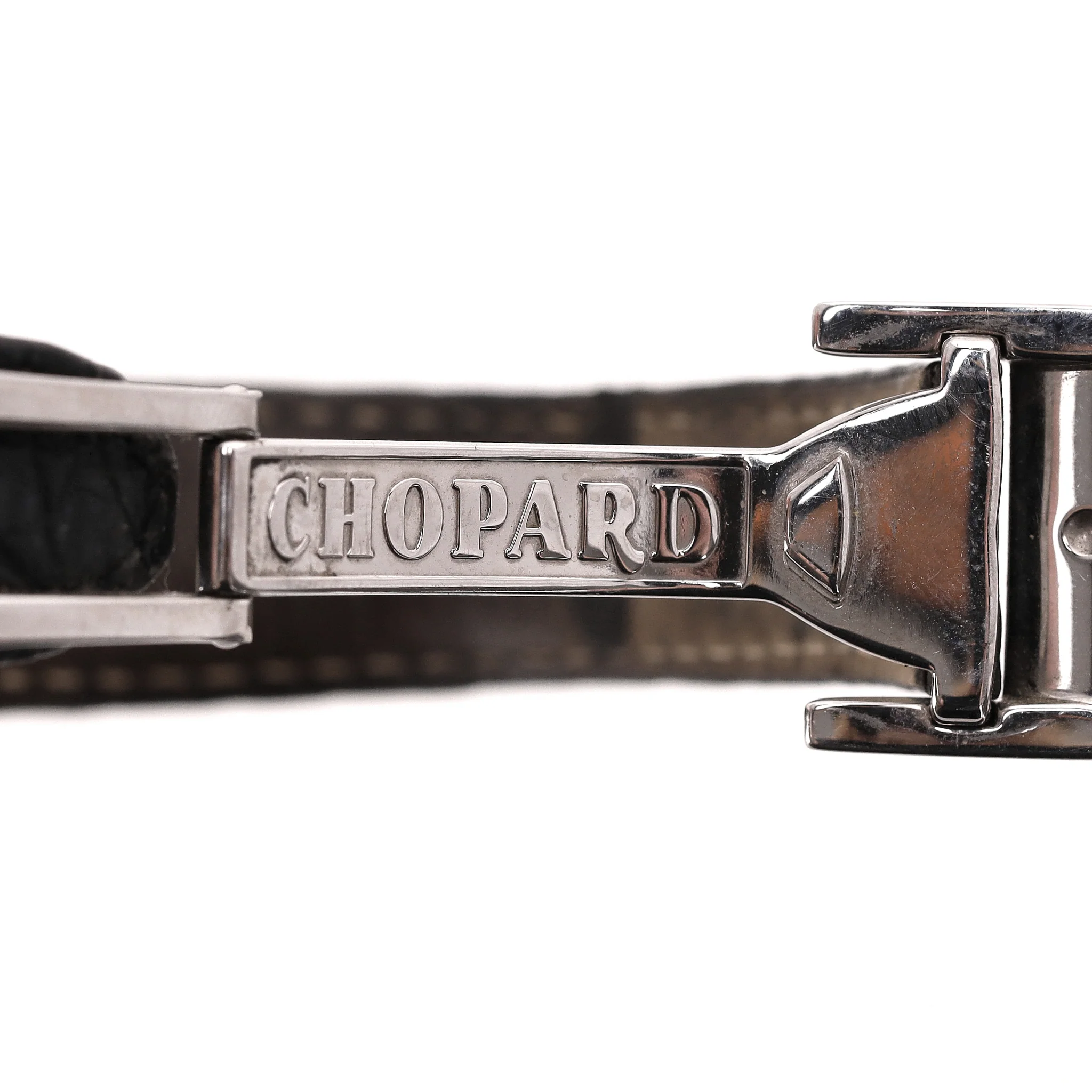 Chopard Two O Ten Diamond & Stainless Steel Watch With Crocodile Skin Strap - Image 8