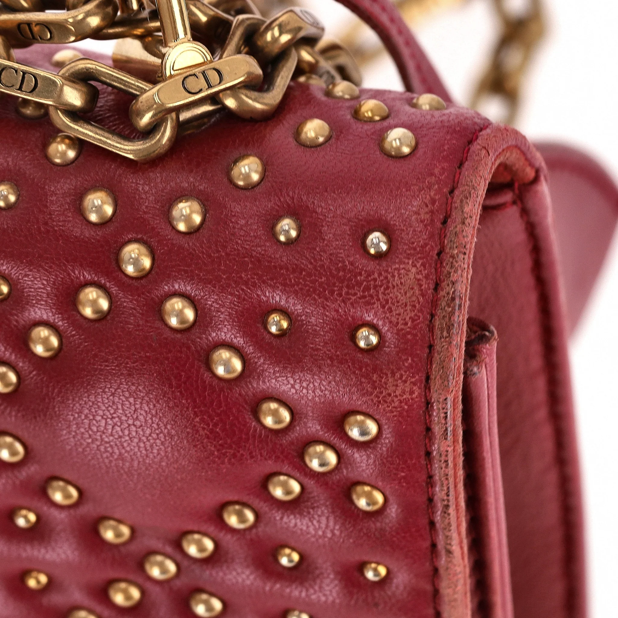 Christian Dior Cannage Dioraddict Large Studded Bag - Image 11