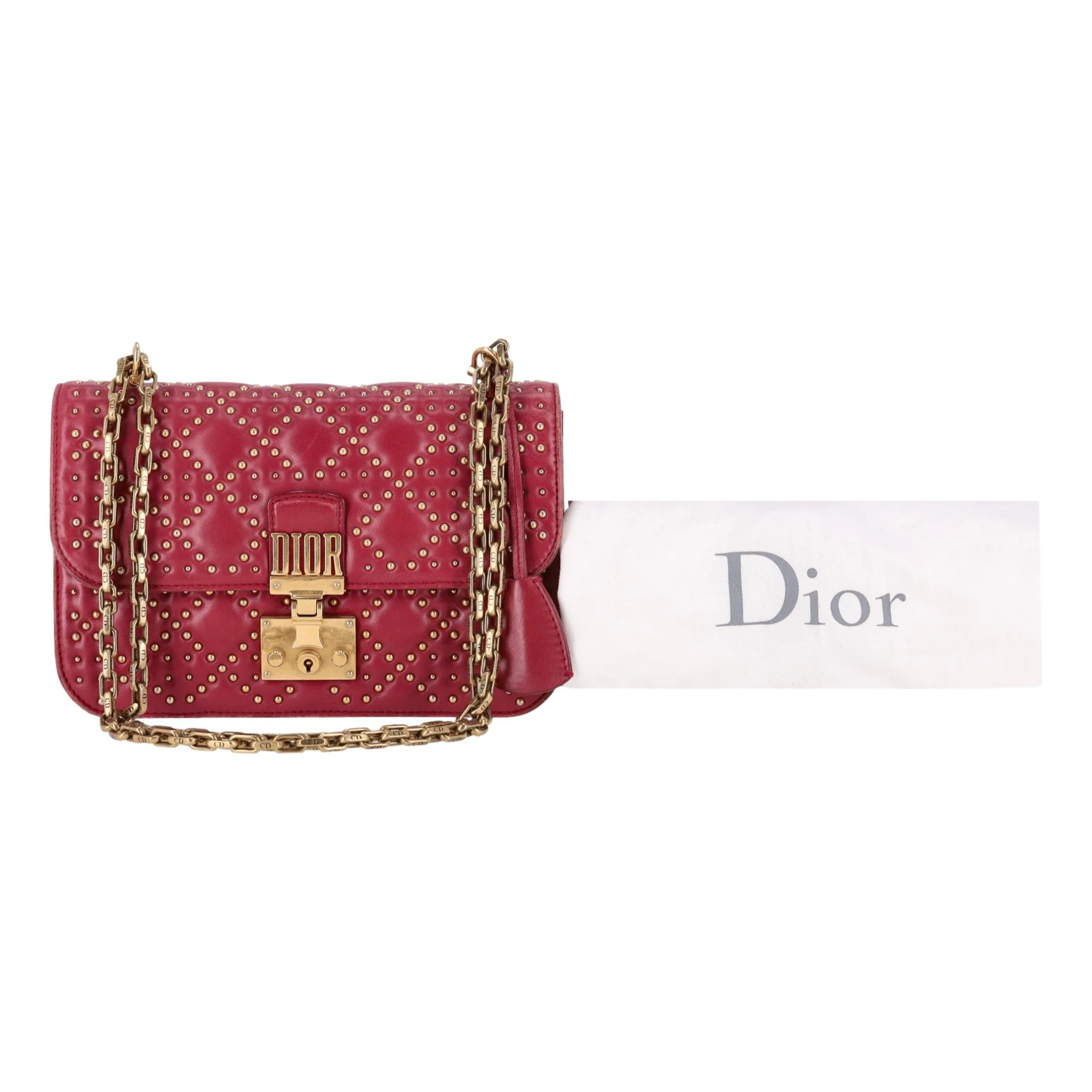 Christian Dior Cannage Dioraddict Large Studded Bag - Image 2