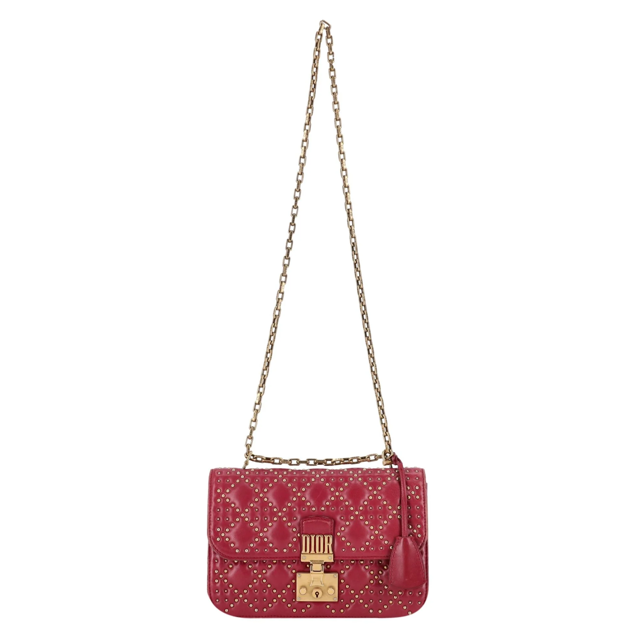 Christian Dior Cannage Dioraddict Large Studded Bag - Image 3
