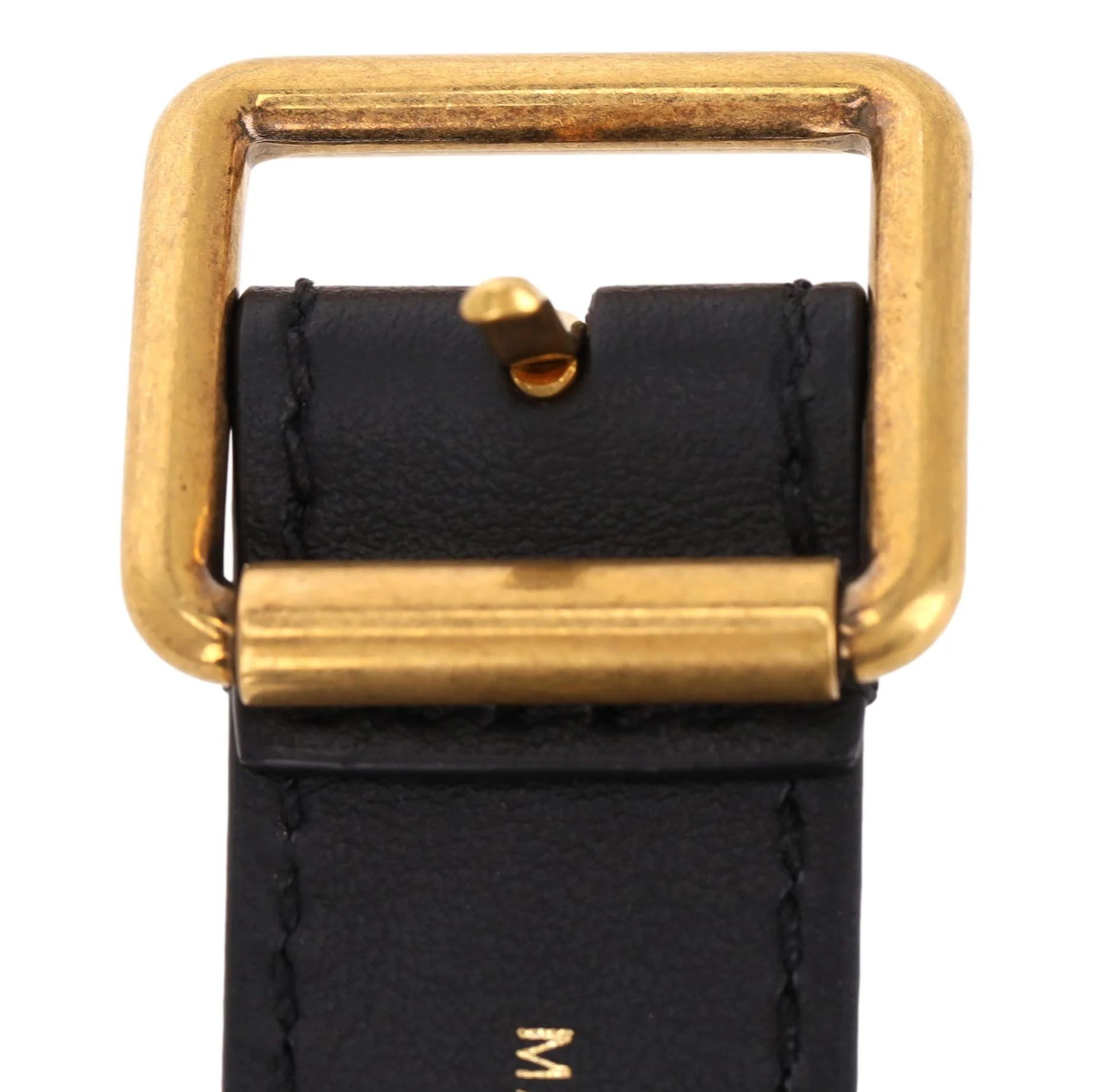 Christian Dior Logo Canvas & Leather Embroidered Belt - Image 7