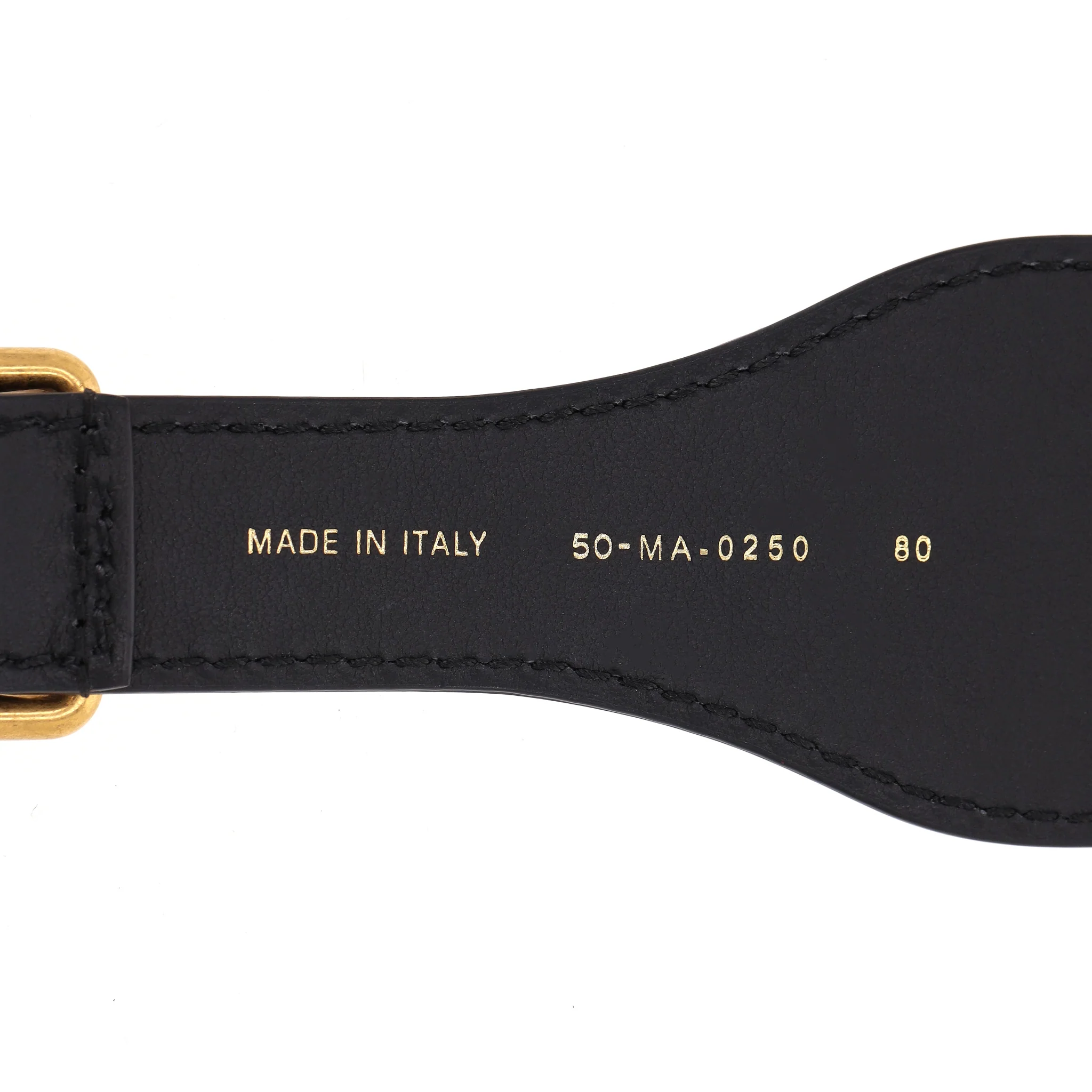 Christian Dior Logo Canvas & Leather Embroidered Belt - Image 8