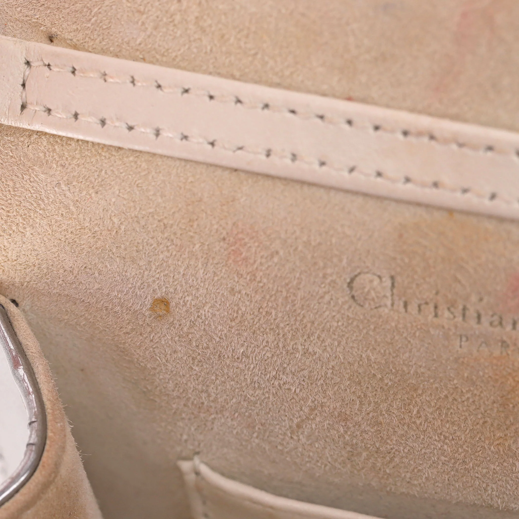 Christian Dior Metallic Cannage Calfskin Studded Vertical Diorama Clutch/Crossbody Bag - Image 11