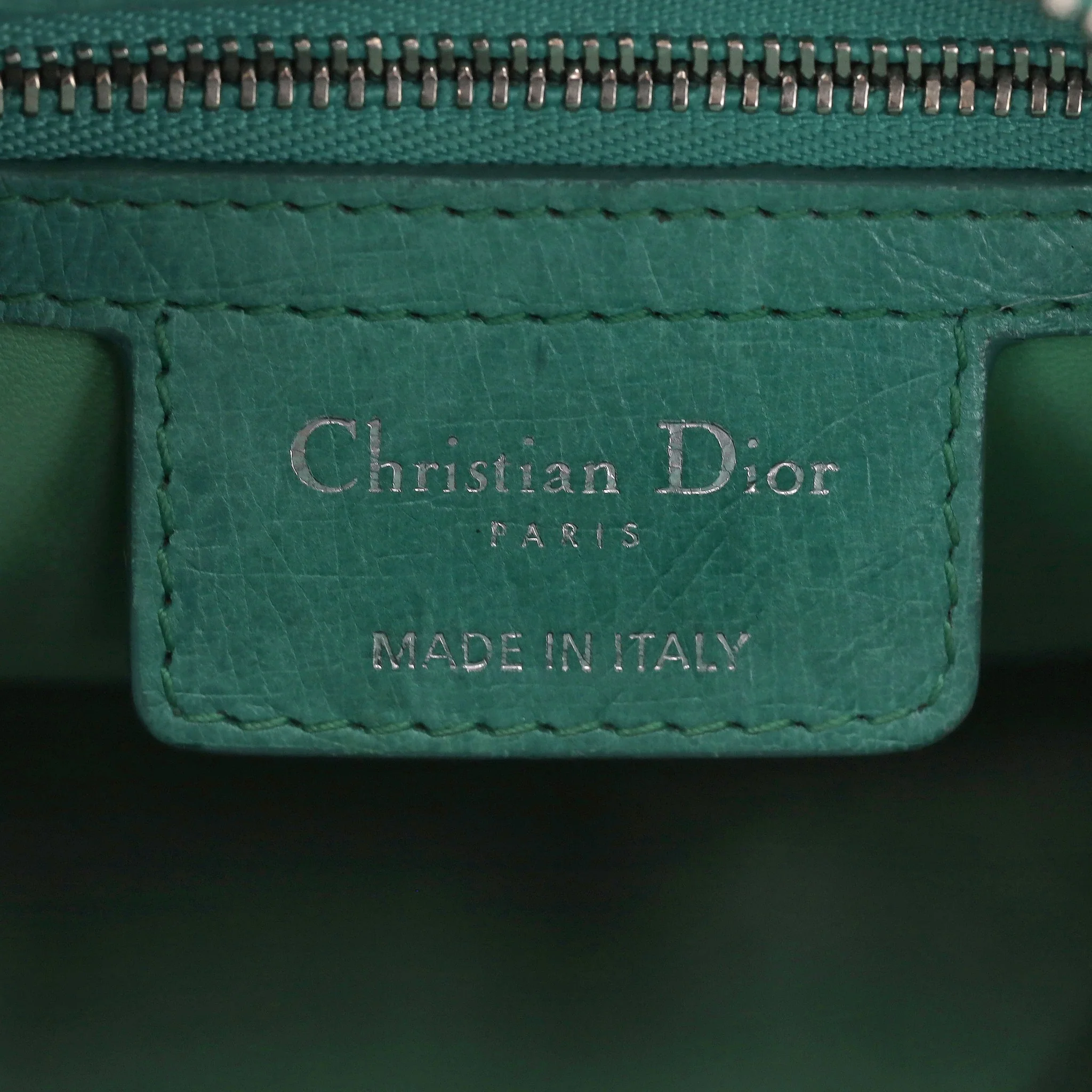 Christian Dior Ostrich Leather Medium Lady Dior Bag - Image 11
