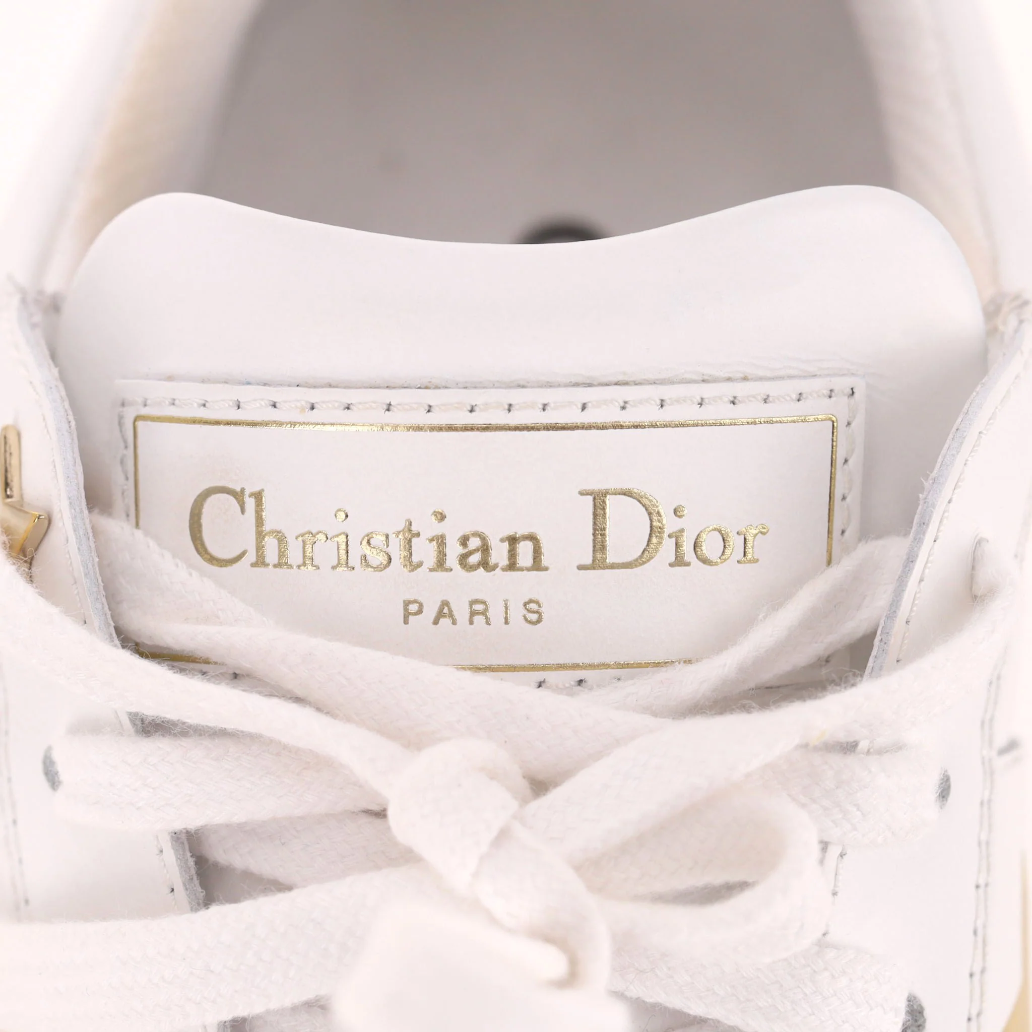 Christian Dior Star Leather & Suede Sneakers. Size 35 - Image 8
