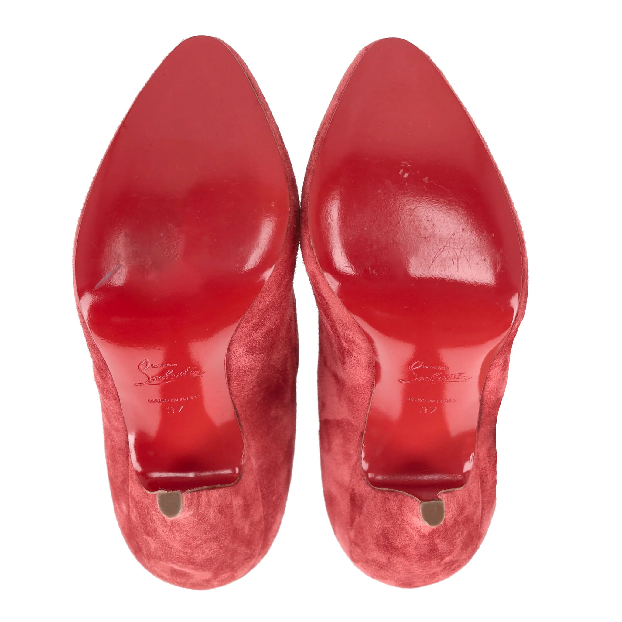 Christian Louboutin Fifre Suede Ankle Boots. Size 37 - Image 6