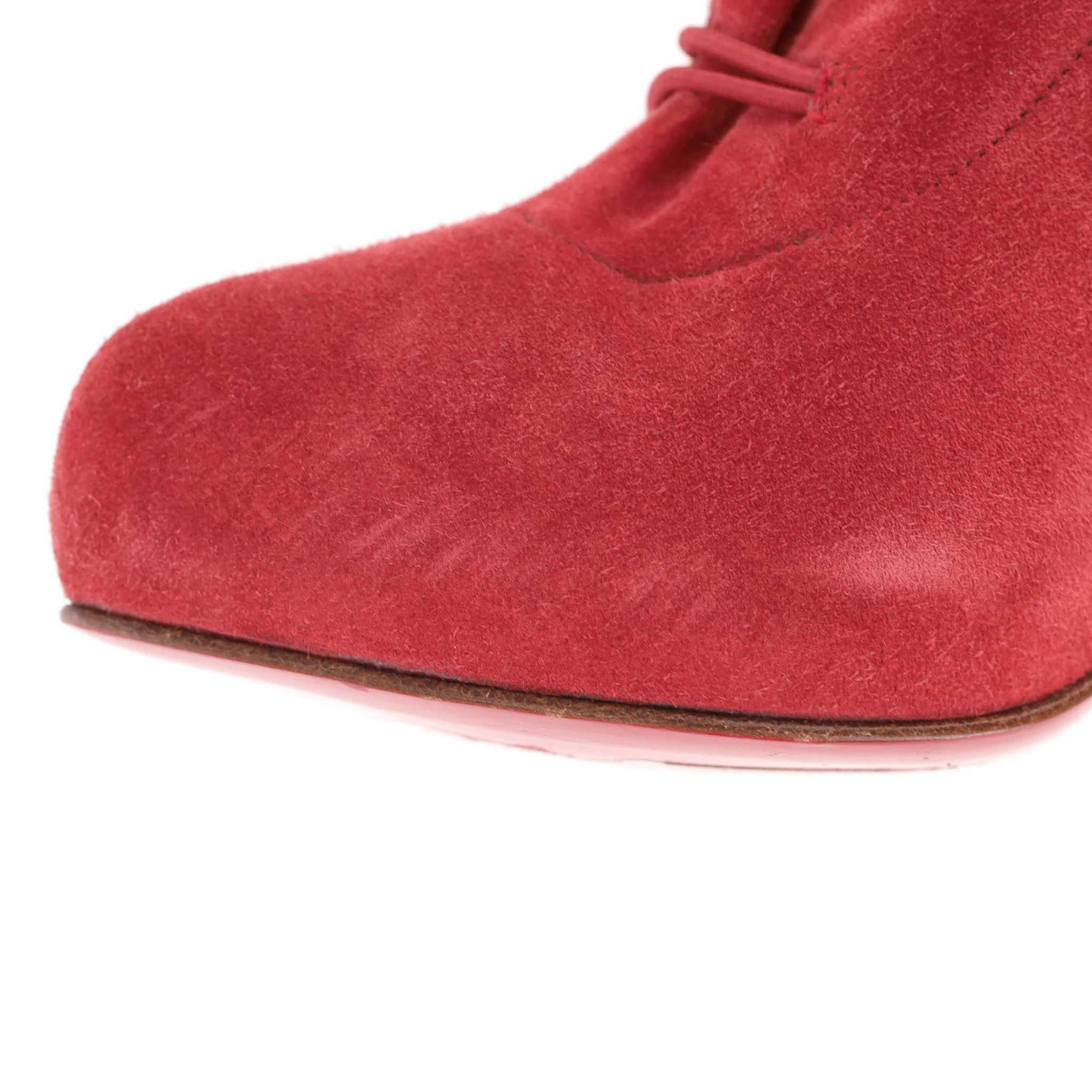 Christian Louboutin Fifre Suede Ankle Boots. Size 37 - Image 8