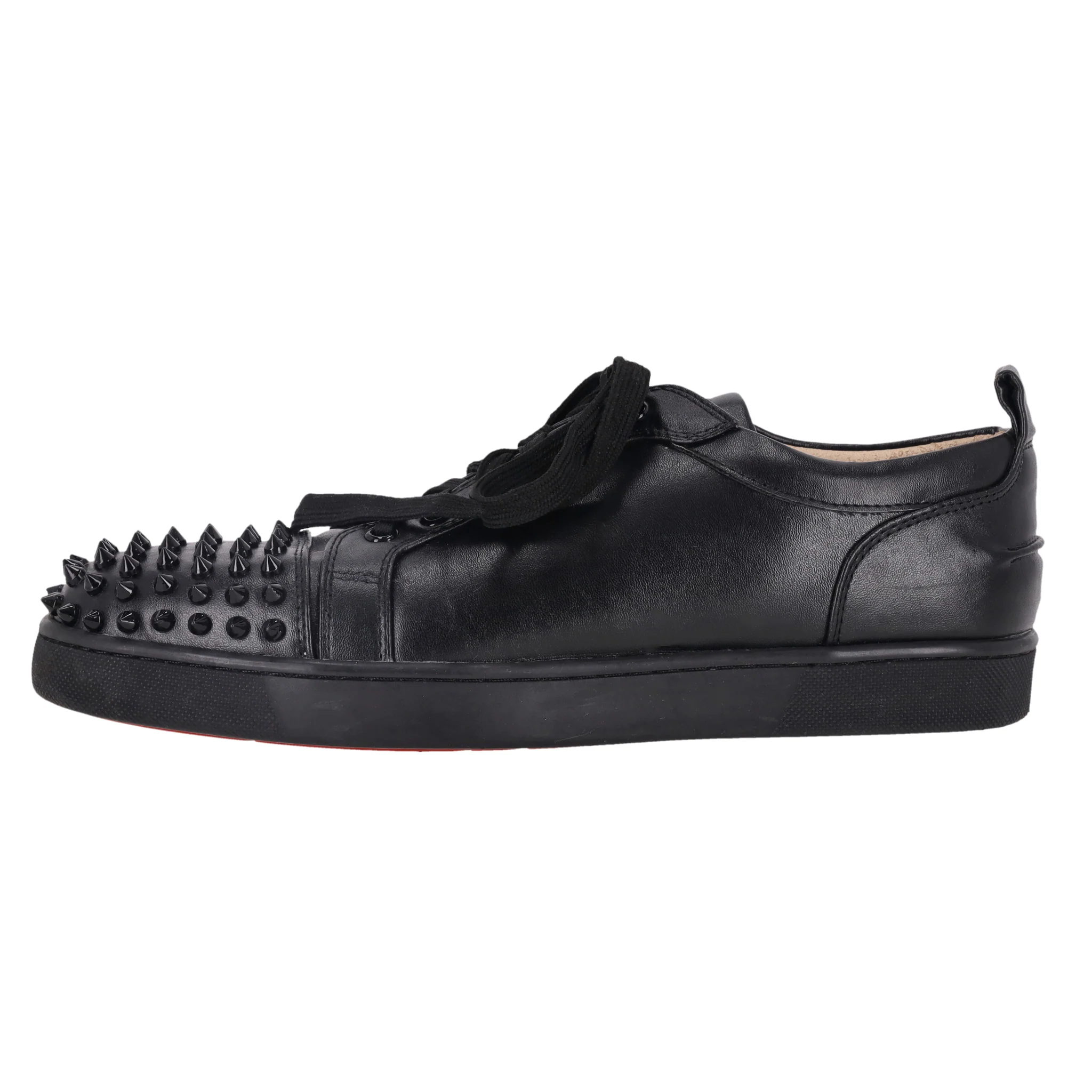 Christian Louboutin Louis Junior Spikes Leather Sneakers. Size 44 - Image 3