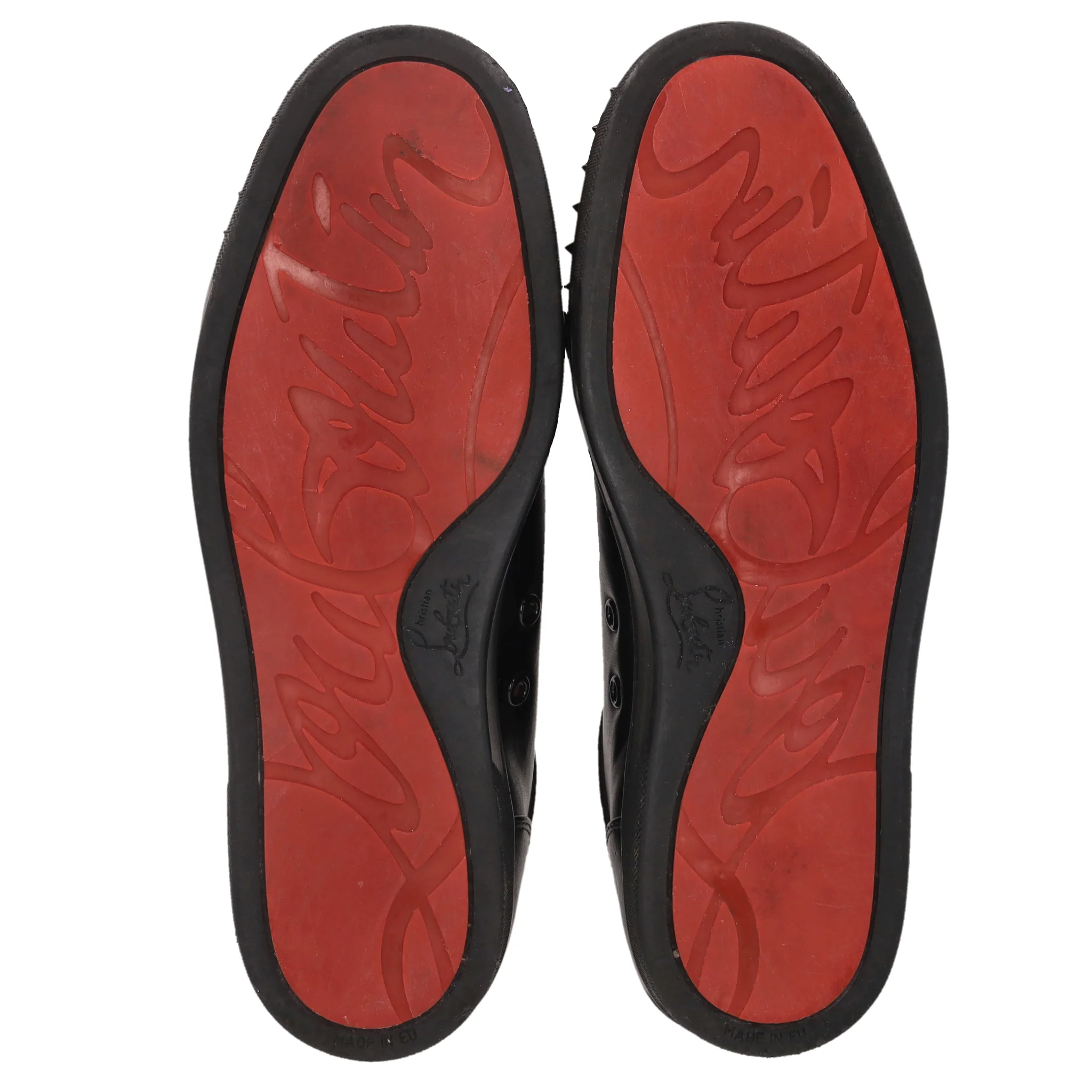 Christian Louboutin Louis Junior Spikes Leather Sneakers. Size 44 - Image 6