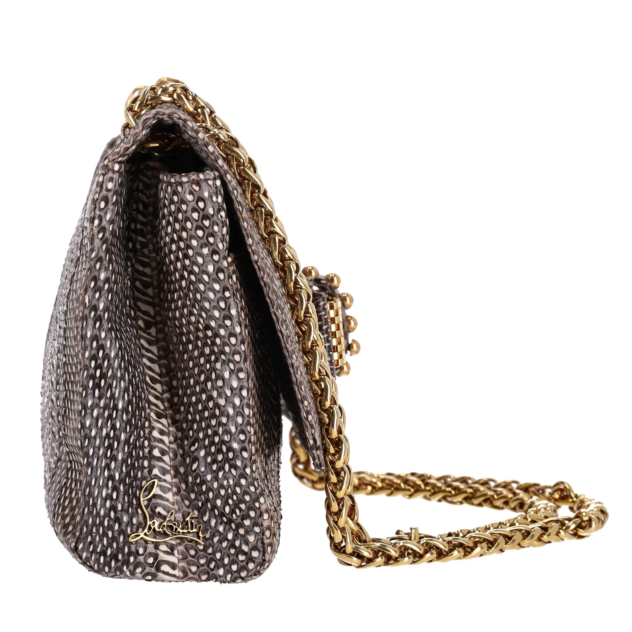 Christian Louboutin Python Skin Sweet Charity Bag - Image 3