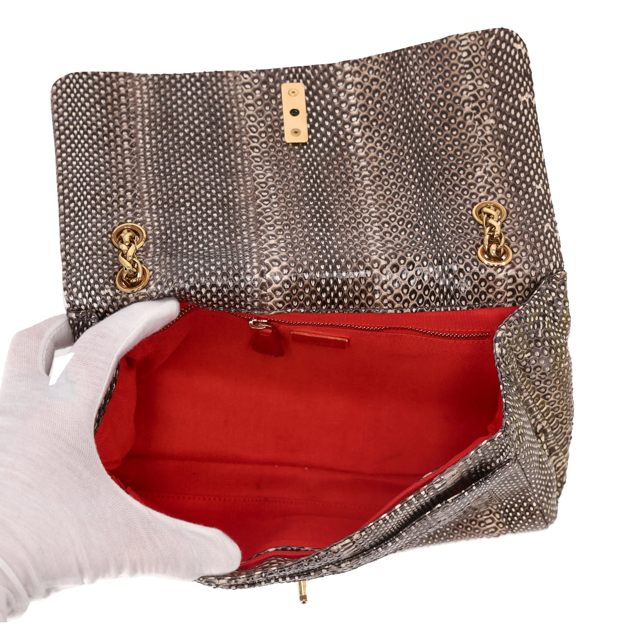 Christian Louboutin Python Skin Sweet Charity Bag - Image 5