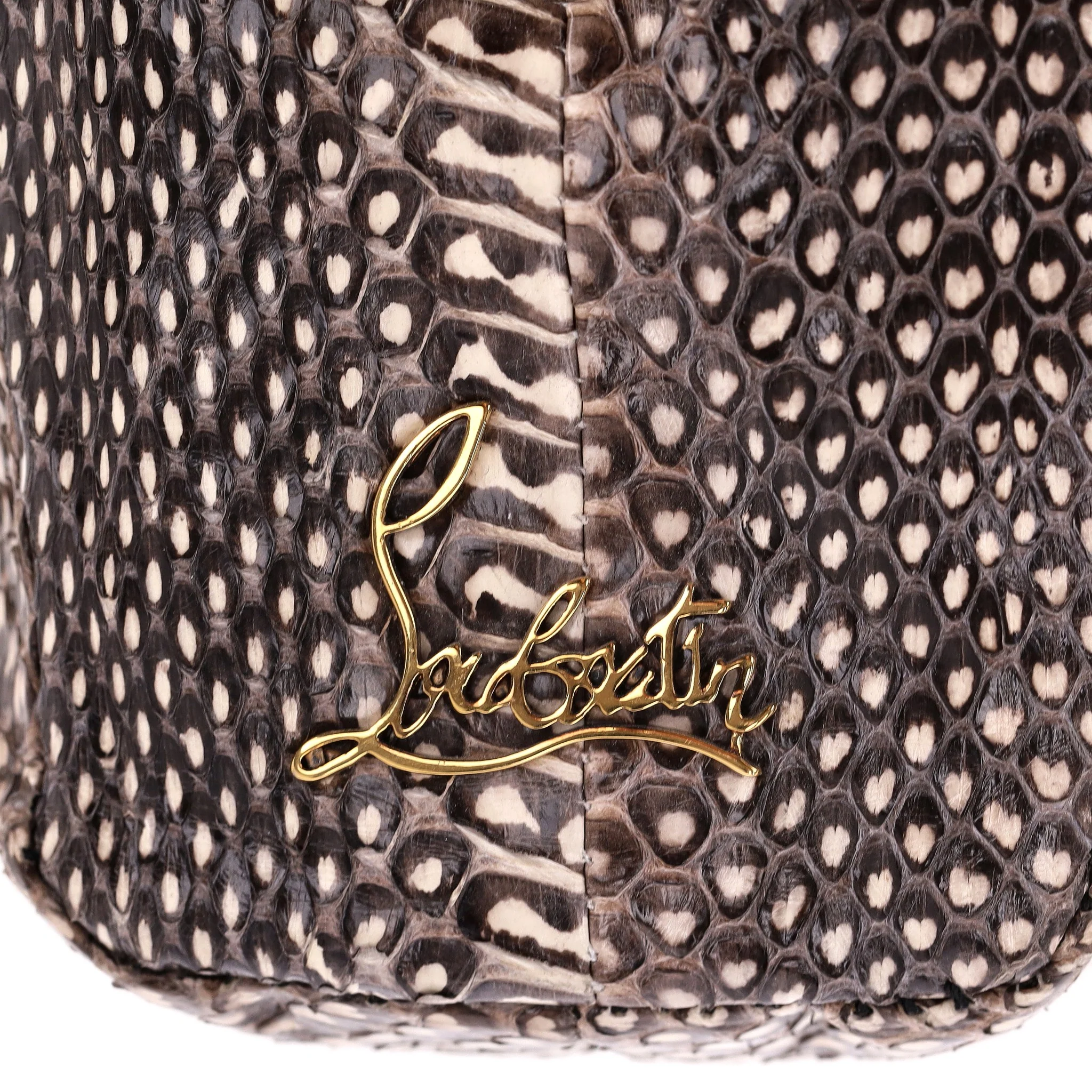 Christian Louboutin Python Skin Sweet Charity Bag - Image 8