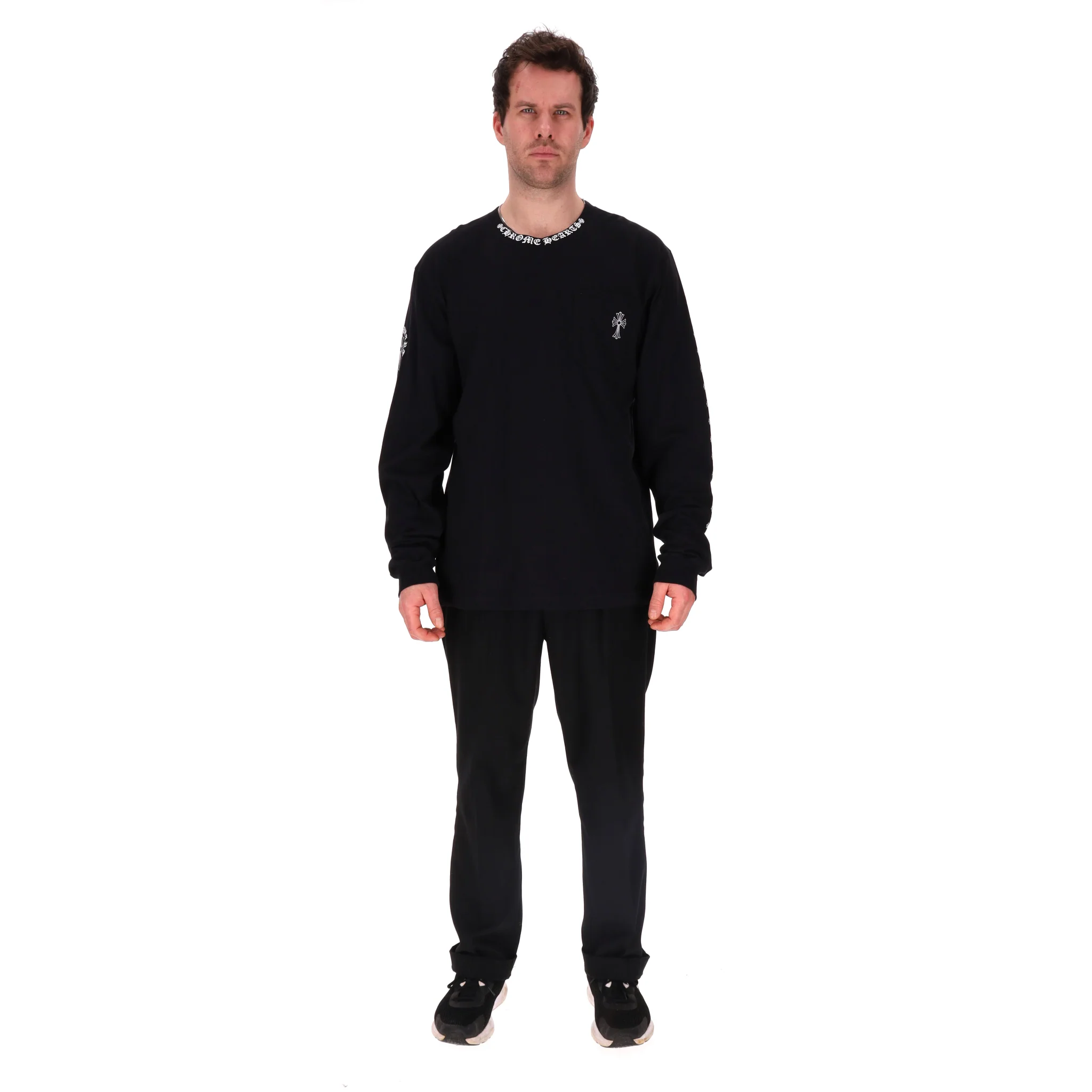 Chrome Hearts Cross Cotton Long-Sleeve T-Shirt. Size XL - Image 2