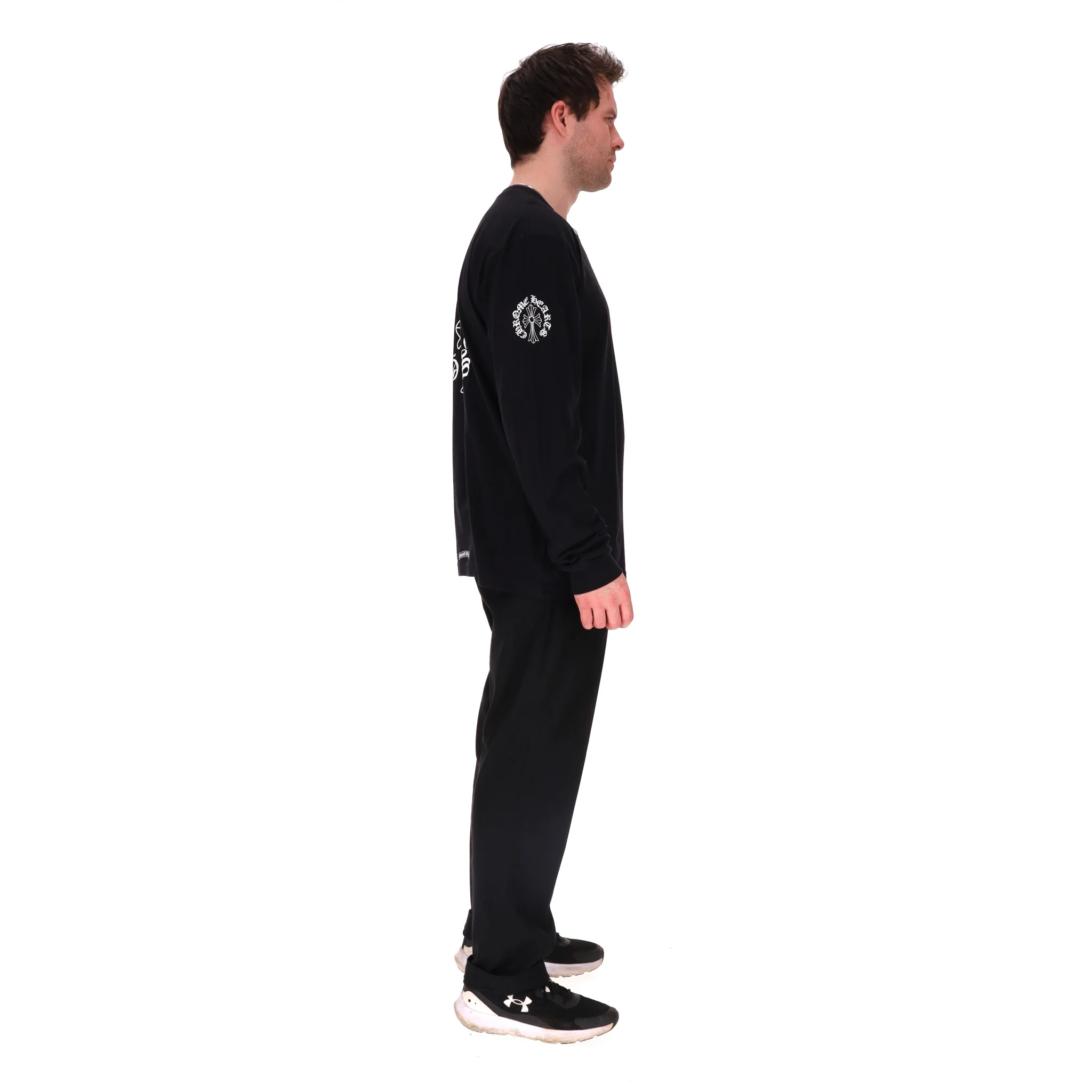 Chrome Hearts Cross Cotton Long-Sleeve T-Shirt. Size XL - Image 3