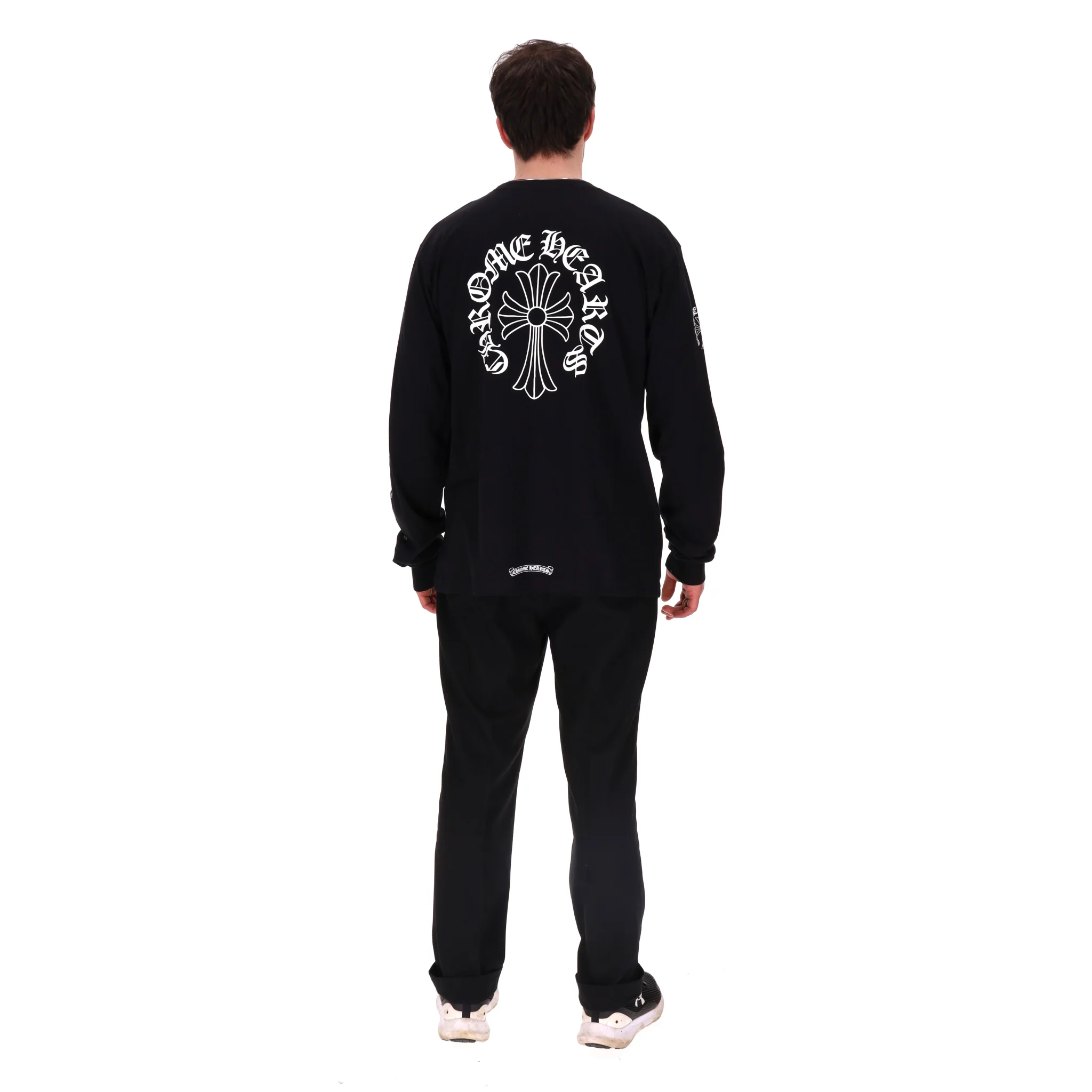 Chrome Hearts Cross Cotton Long-Sleeve T-Shirt. Size XL - Image 4