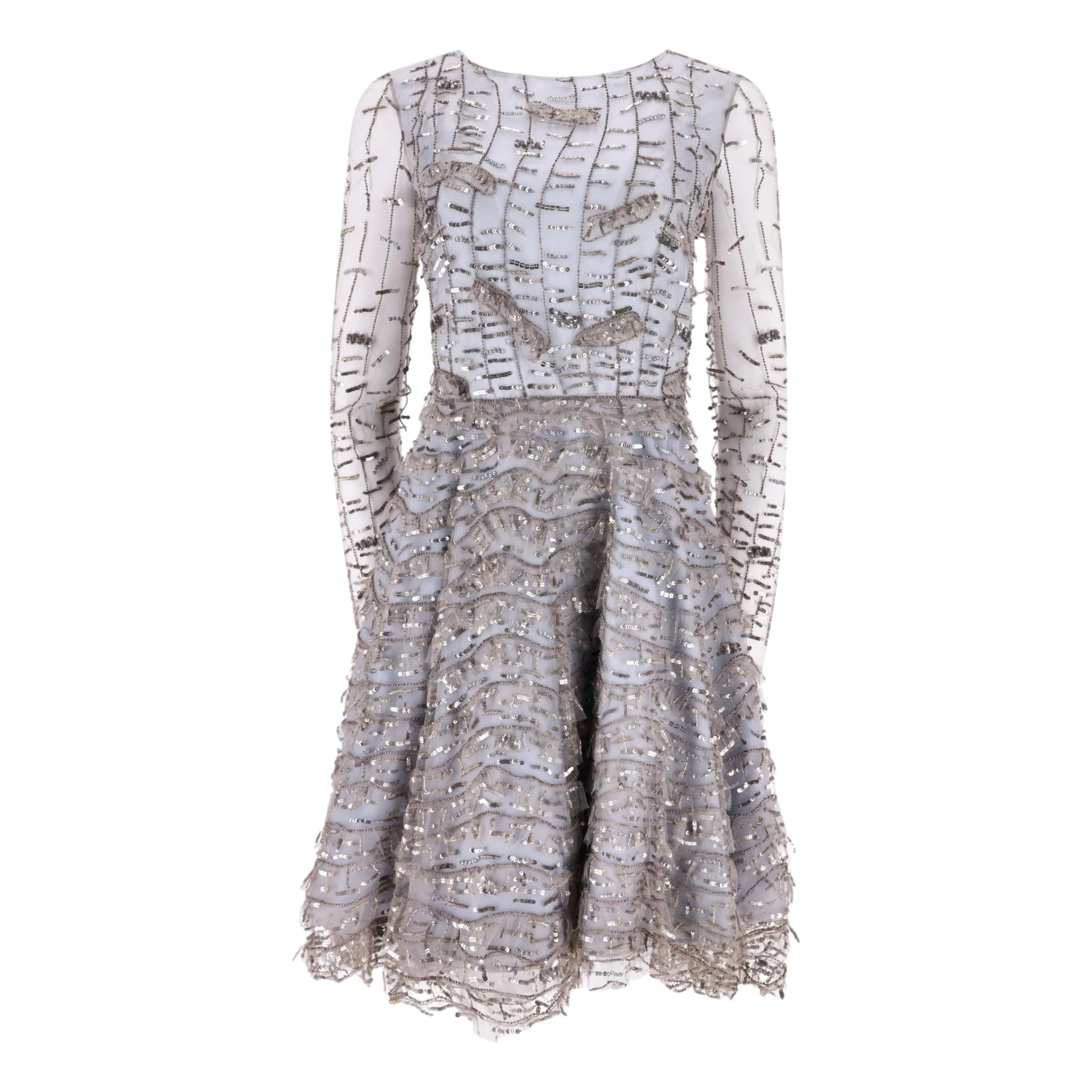 Dennis Basso Sequin Embellished Dress. Size 6US
