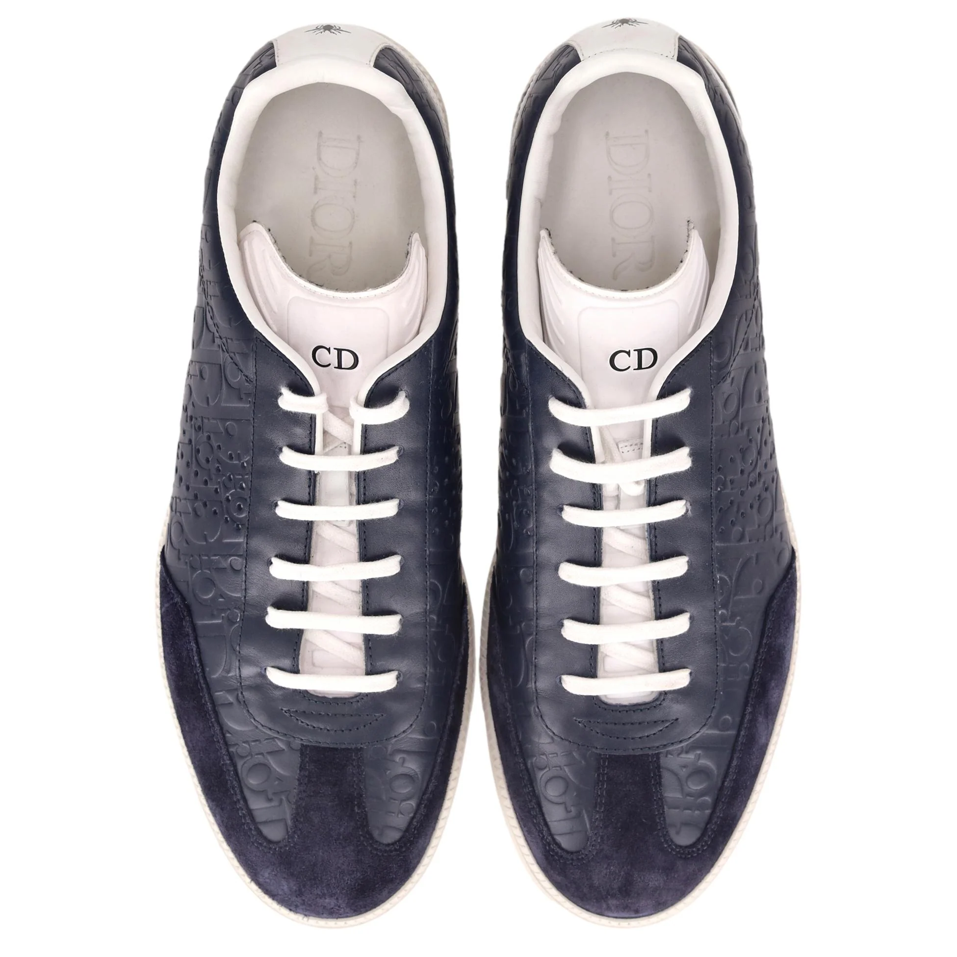 Dior B01 Leather & Suede 'Dior Oblique' Sneakers. Size 44