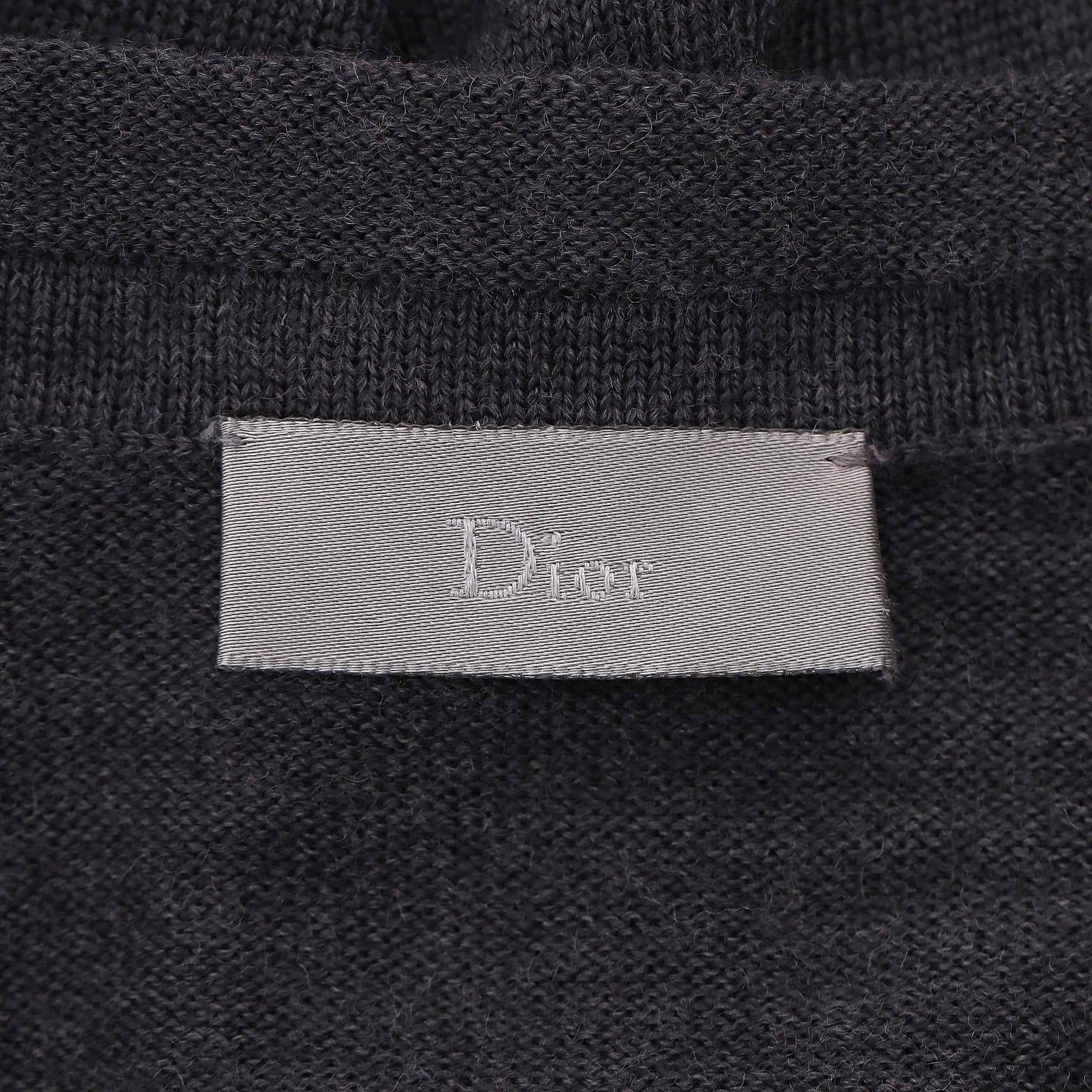 Dior Virgin Wool V-Neck Jumper. Size L - Image 5