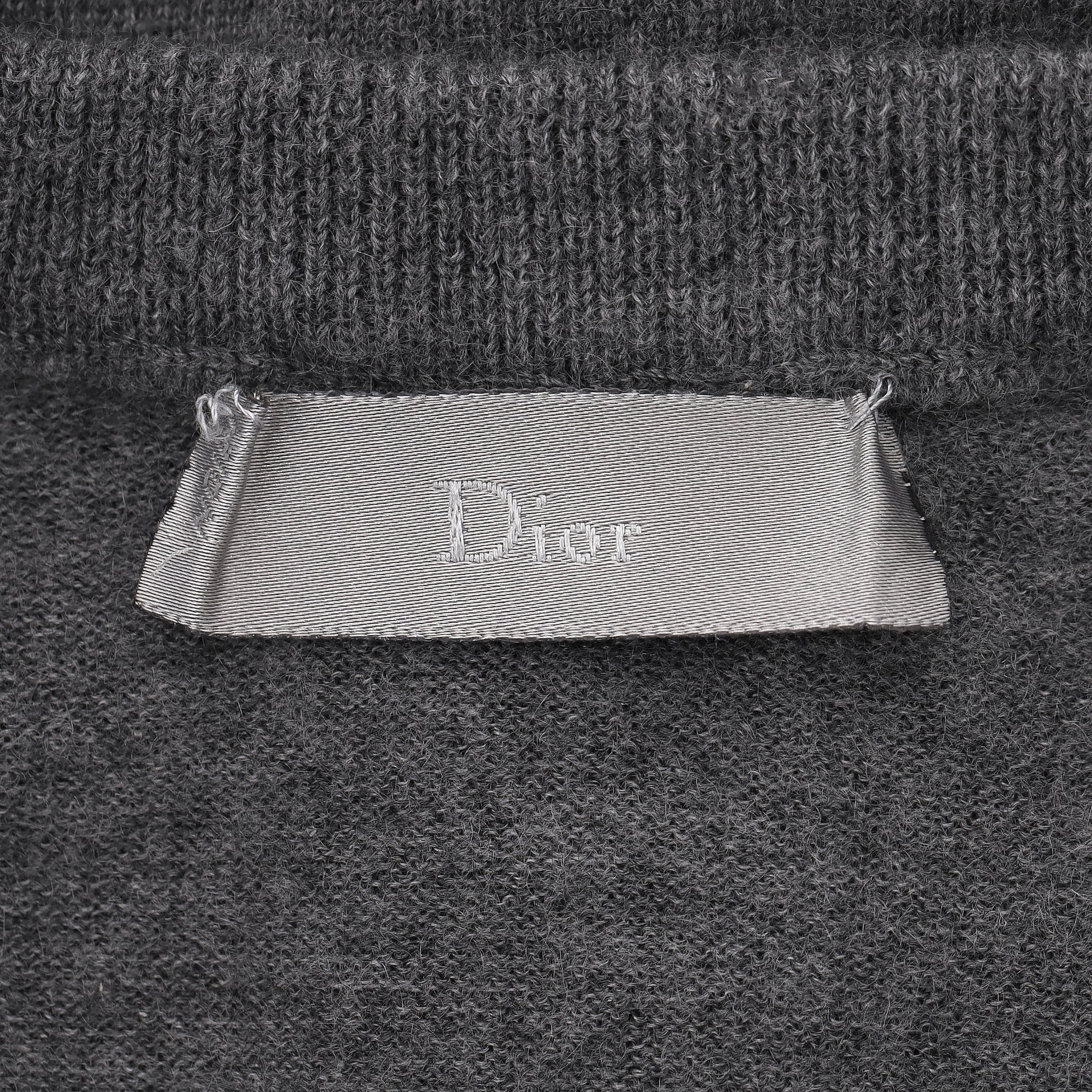 Dior Bee-Embroidered Cashmere Jumper. Size L - Image 6